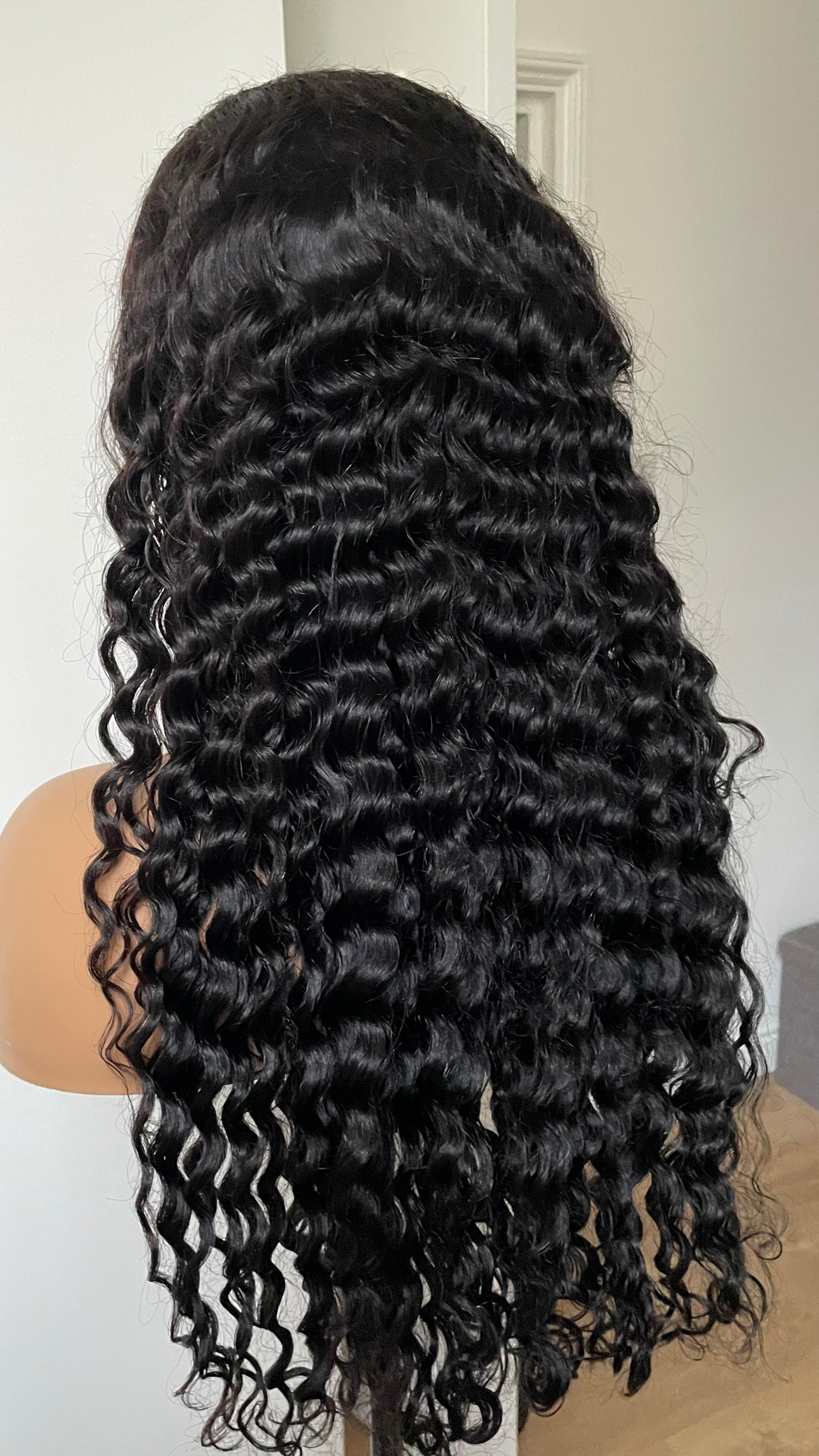 Black Curly Lace Front Human Hair Wig/ Long Curly Long 24 Inches Lace Wig For Daily wear/ Exotic Curls 13x4 HD Lace Wig