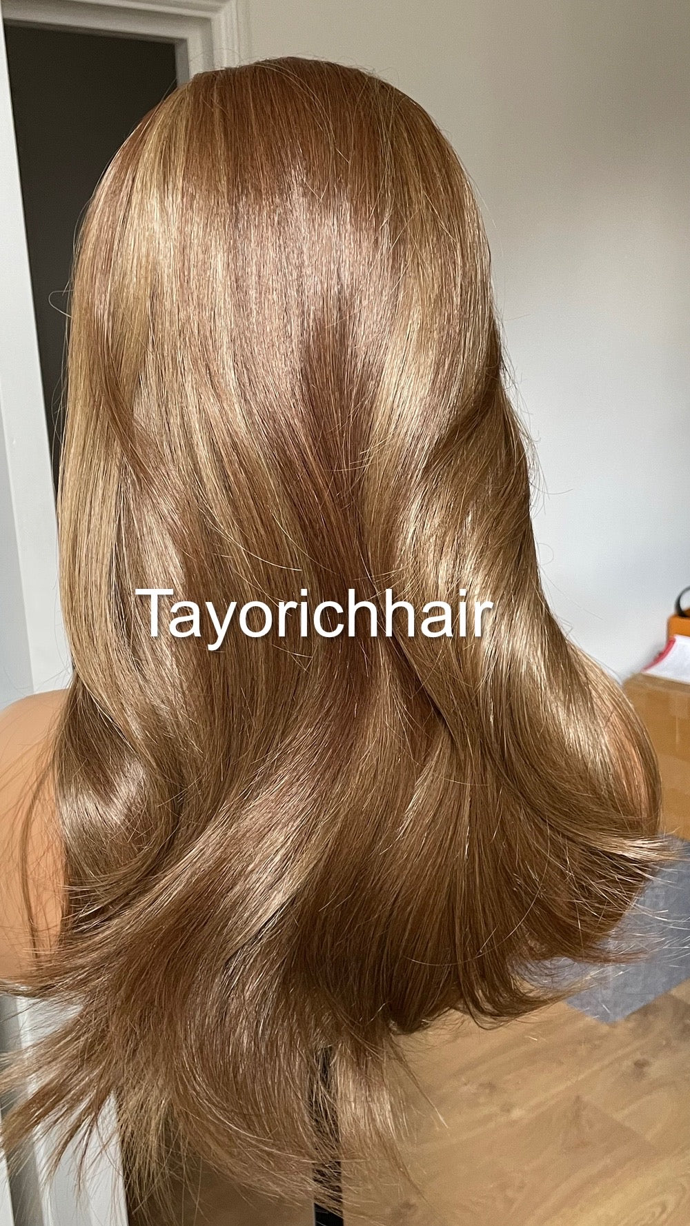 Mixed Brown Wig/Ash Brown Lace Frontal Wig/Heat Friendly Synthetic Wig For Brunettes/16 Inches Brown Realistic Wig By Tayorichhair Wigs