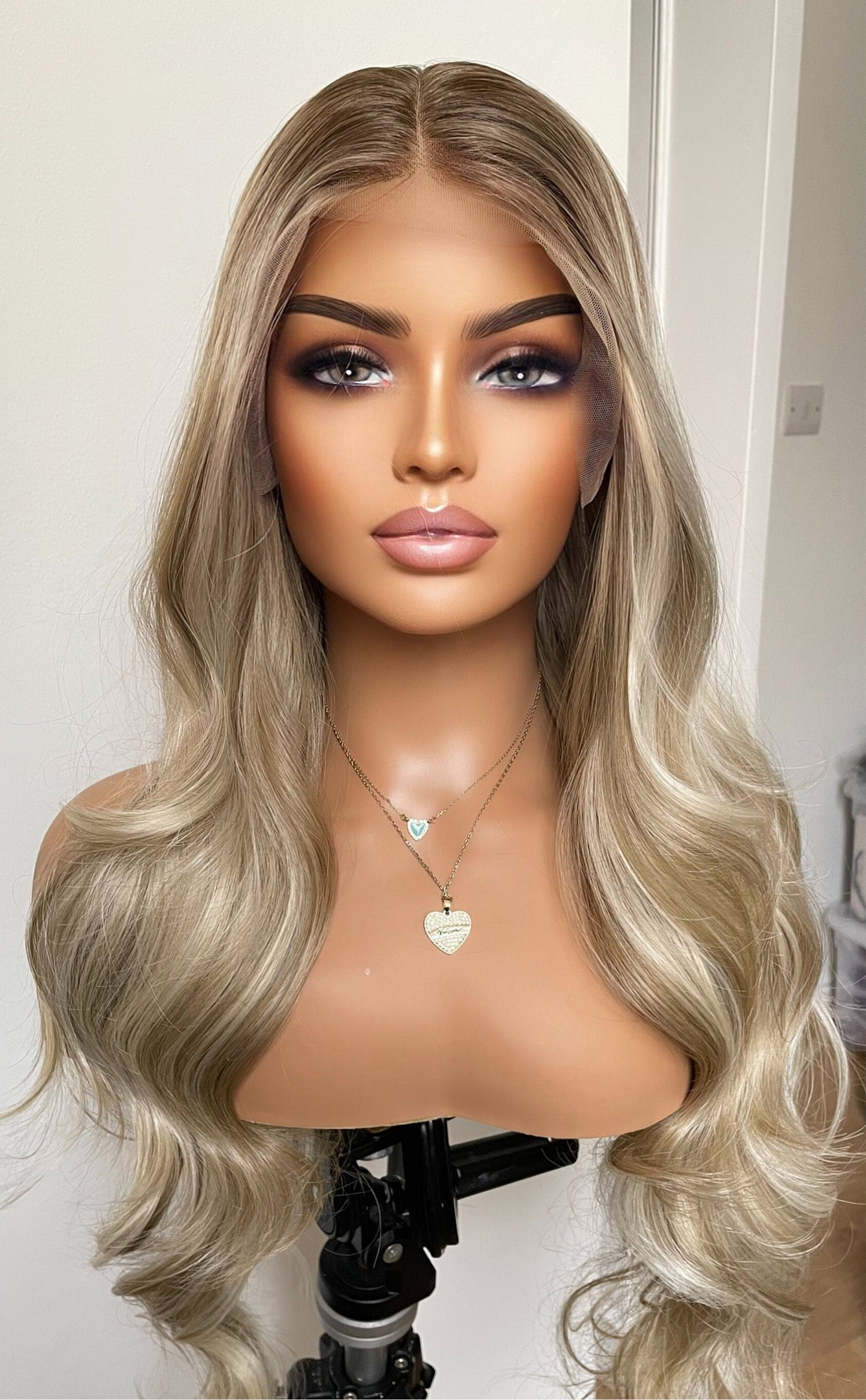 Mixed Blonde Synthetic Lace Front Wig