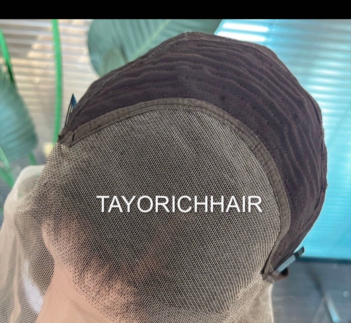 Dark Brown Balayage Synthetic Wig With Highlights / Black Roots Mixed Brown Hair/Wigs For Alopecia Hairloss/Tayorichhair Wigs
