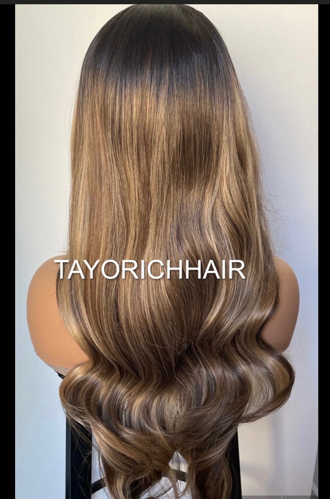 Money Piece Dark Brown And Blonde Heat Safe Synthetic Wig