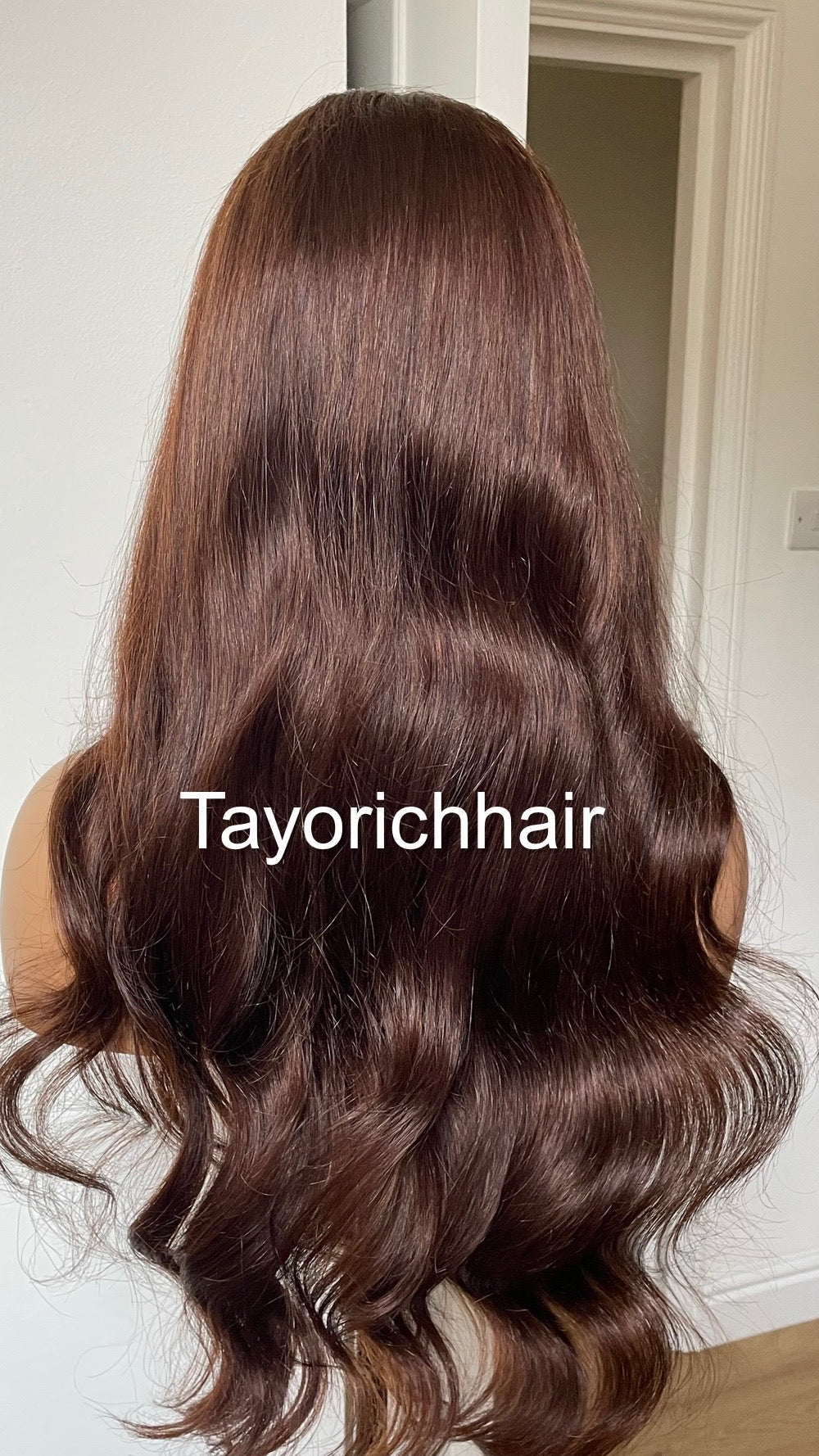 Dark Brown Human Hair Lace Frontal Wig-13x4 HD Lace Wig-Natural Looking Wig For Small Head Sizes-Tayorichhair Wigs