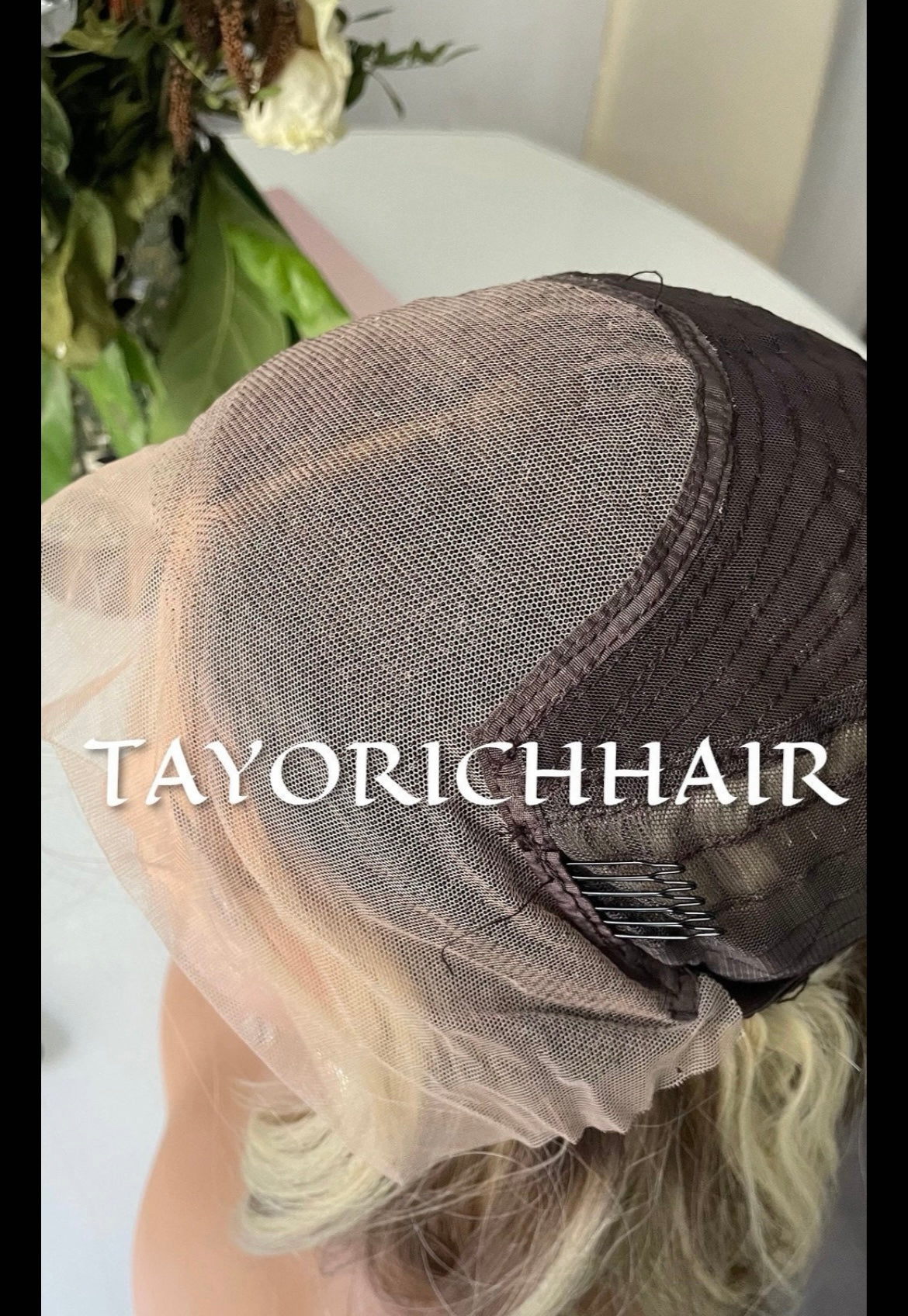Rooted Mixed Blonde Synthetic Lace Front Wig