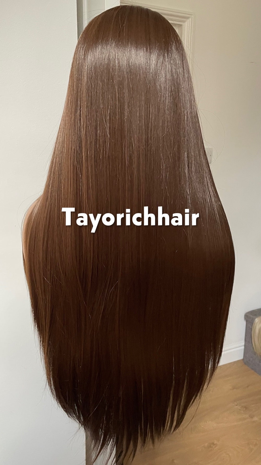 Dark Brown 24 Inches Lace Frontal Wig