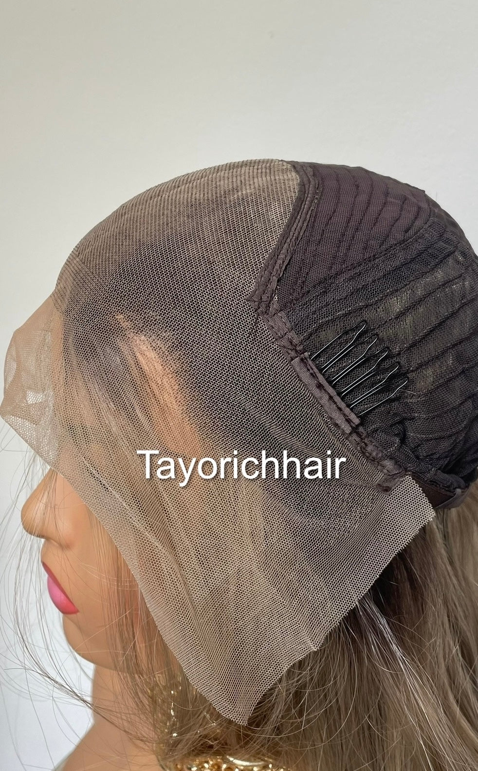 20 Inches Mixed Blonde Lace Front Wig/ Dark Roots /Natural Realistic Soft Synthetic Lace Wigs For Women/Ready To Ship Wigs/ Money Piece Wig