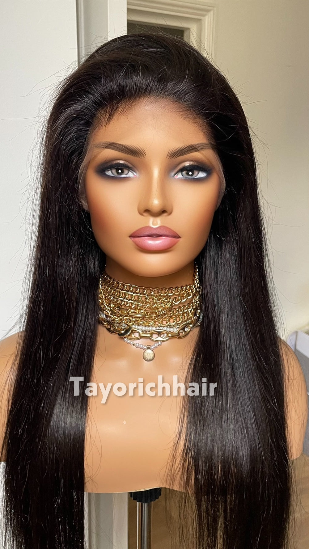 Full Lace Wig•Full Human Hair Lace Wig•Up do Ponytail Human Hair Wig•Full Real Hair Wig•HD Lace Wig•22 Inches Human Hair Wig•Low Density Wig
