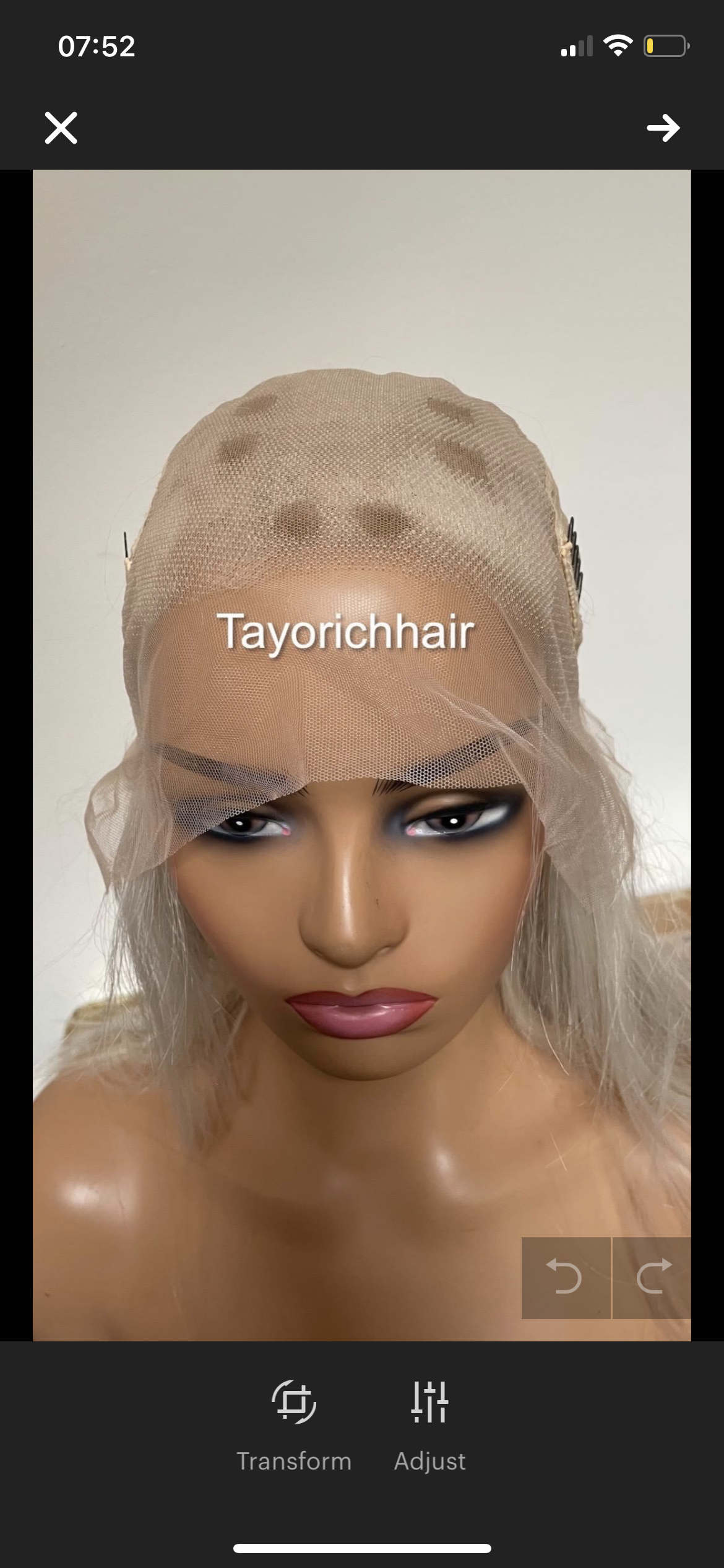 Scandinavian Platinum Blonde Lace Frontal Wig: Lowlights Heat-Friendly Synthetic Wig, 16 Inch Hair By Tayorichhair