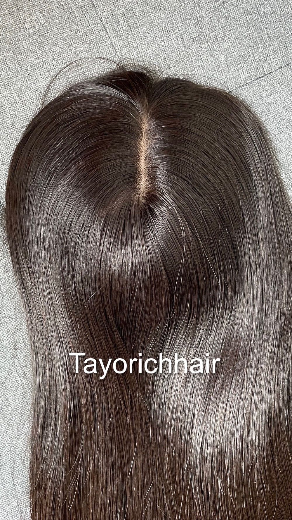 Natural Soft Black Silk Hair Topper Colour 1b/ Silk Base Scalp Like Tooper/ 5.5X6•14 Inches European Straight Human Hair Topper For Thinning Hair