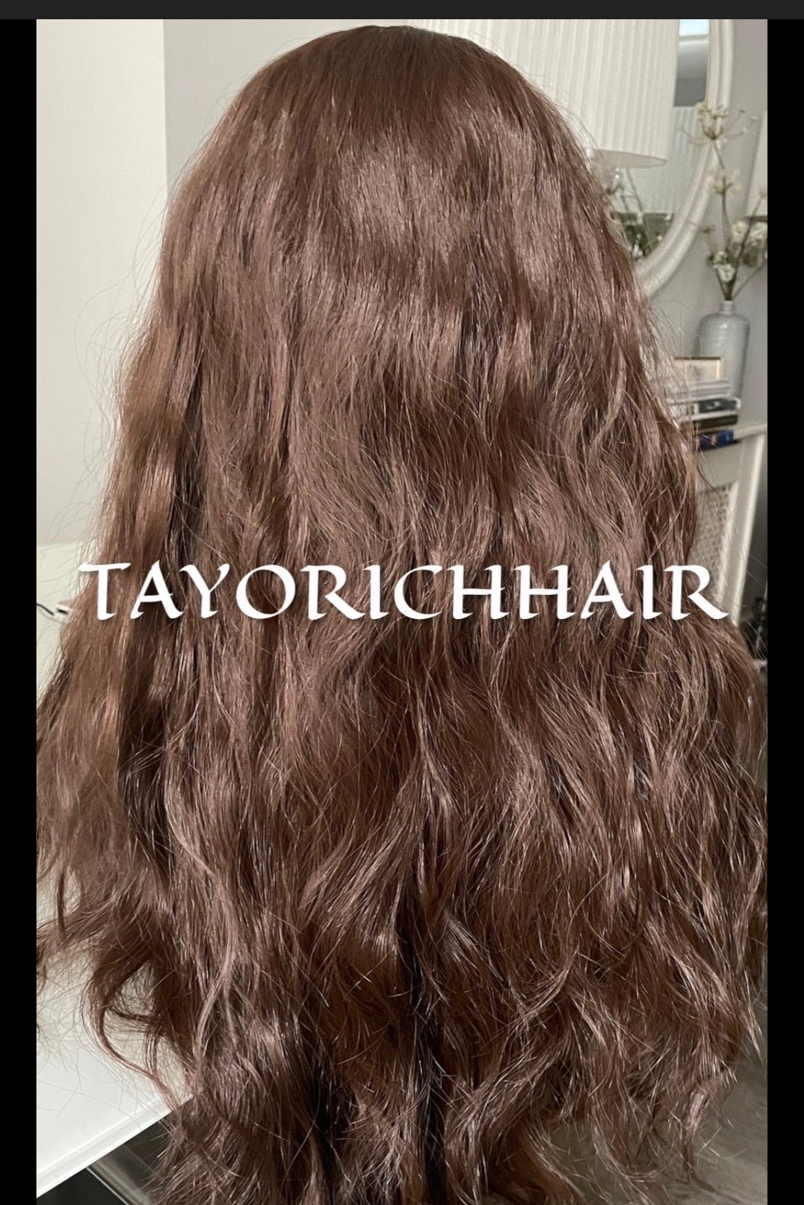 Dark Brunette Brown Lace Front Wavy Wigs For Women Natural Looking 13x6 Lace Front Wig With A Realistic Hair Line Heat Friendly Synthetic