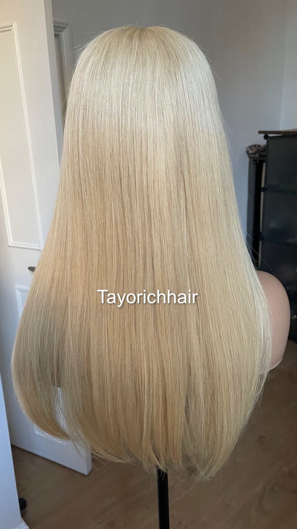 Blonde Human Hair Lace Wig/ Blonde Real Hair Wig In 20 Inches/ Blonde Staight Hair Wig By Tayorichhair/13x6 Lace Small Cap Size Wig