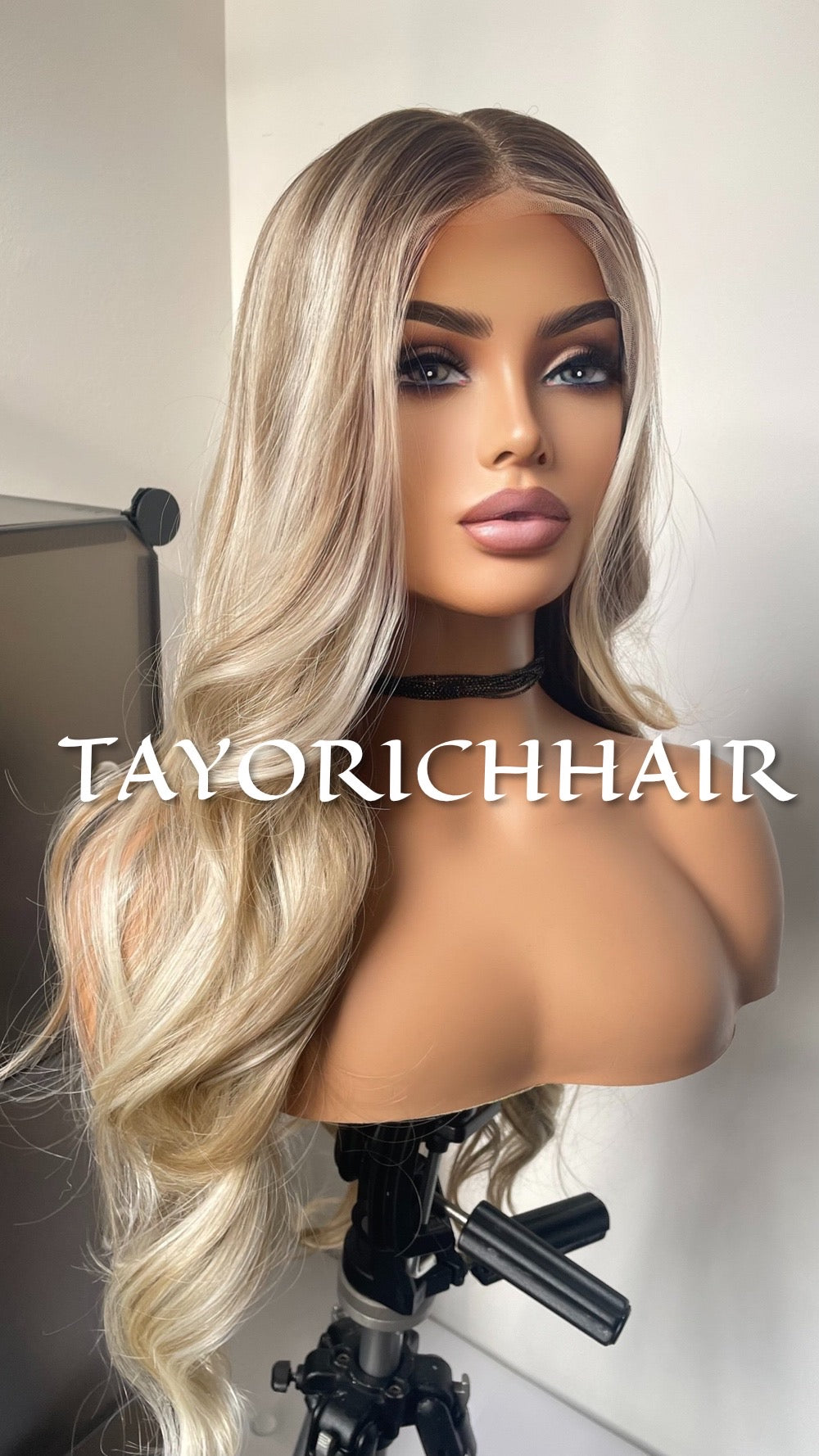 Mixed Blonde Synthetic Lace Front Wig