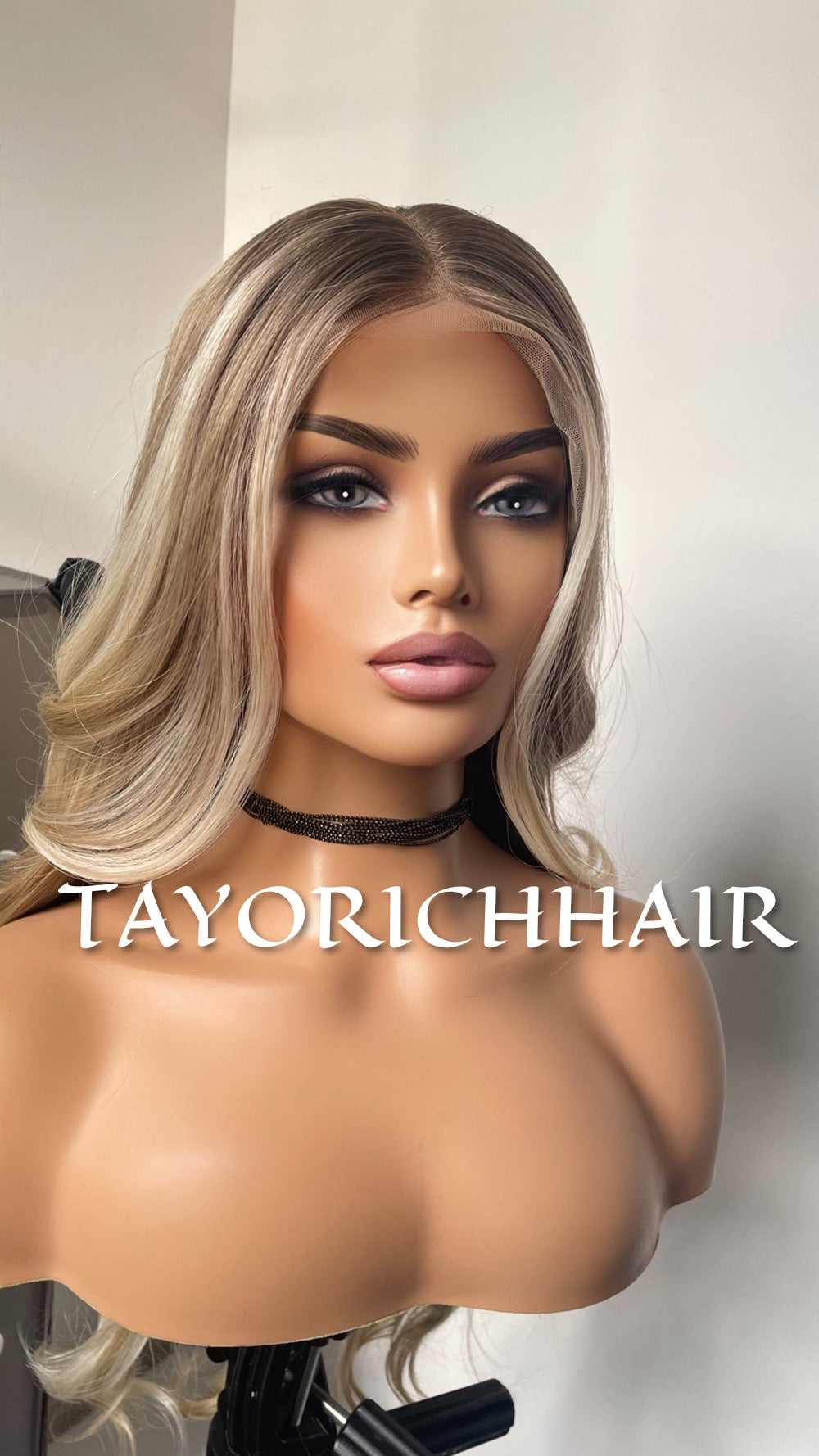 Mixed Blonde Synthetic Lace Front Wig
