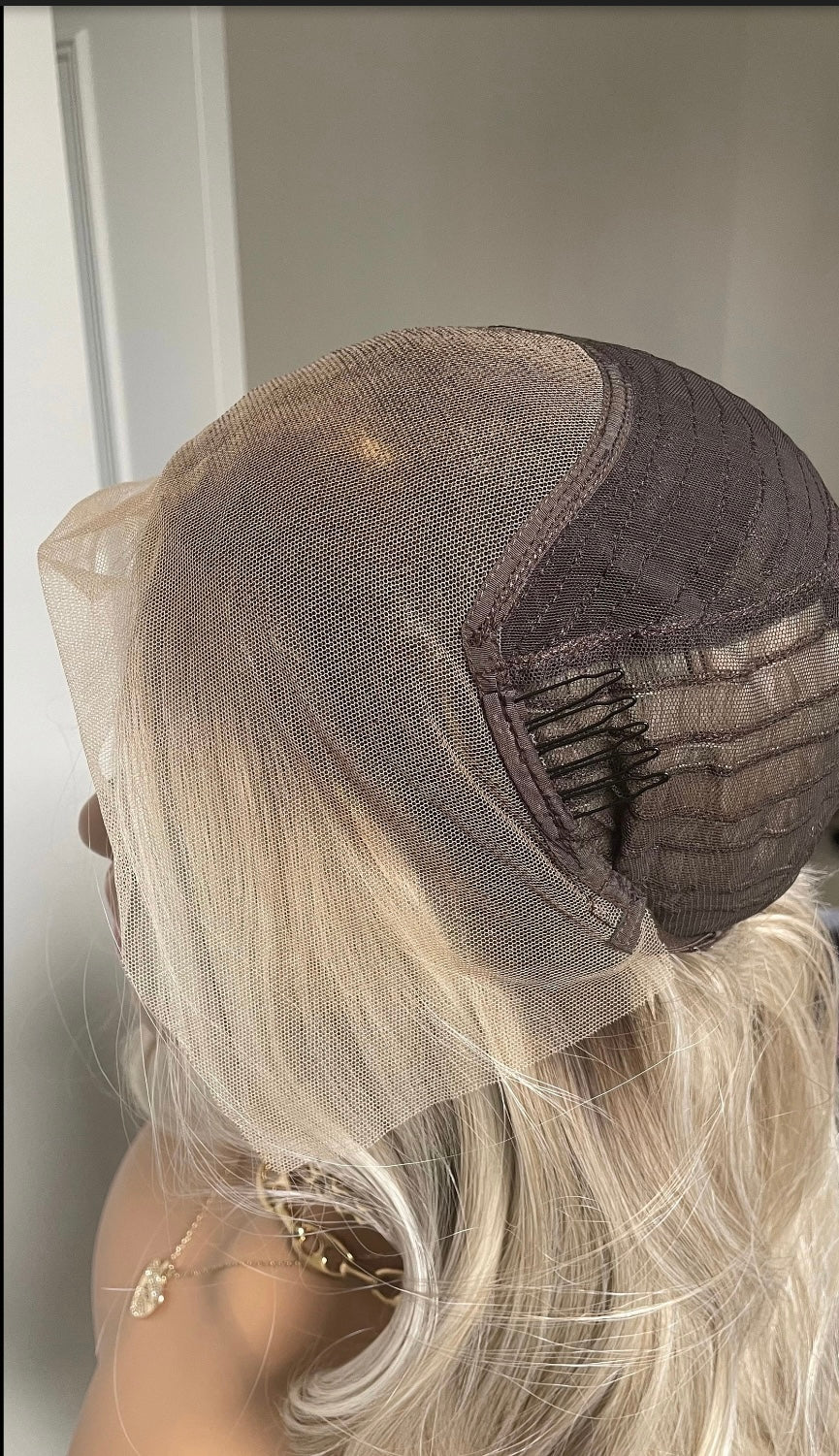 Mixed Blonde Synthetic Lace Front Wig
