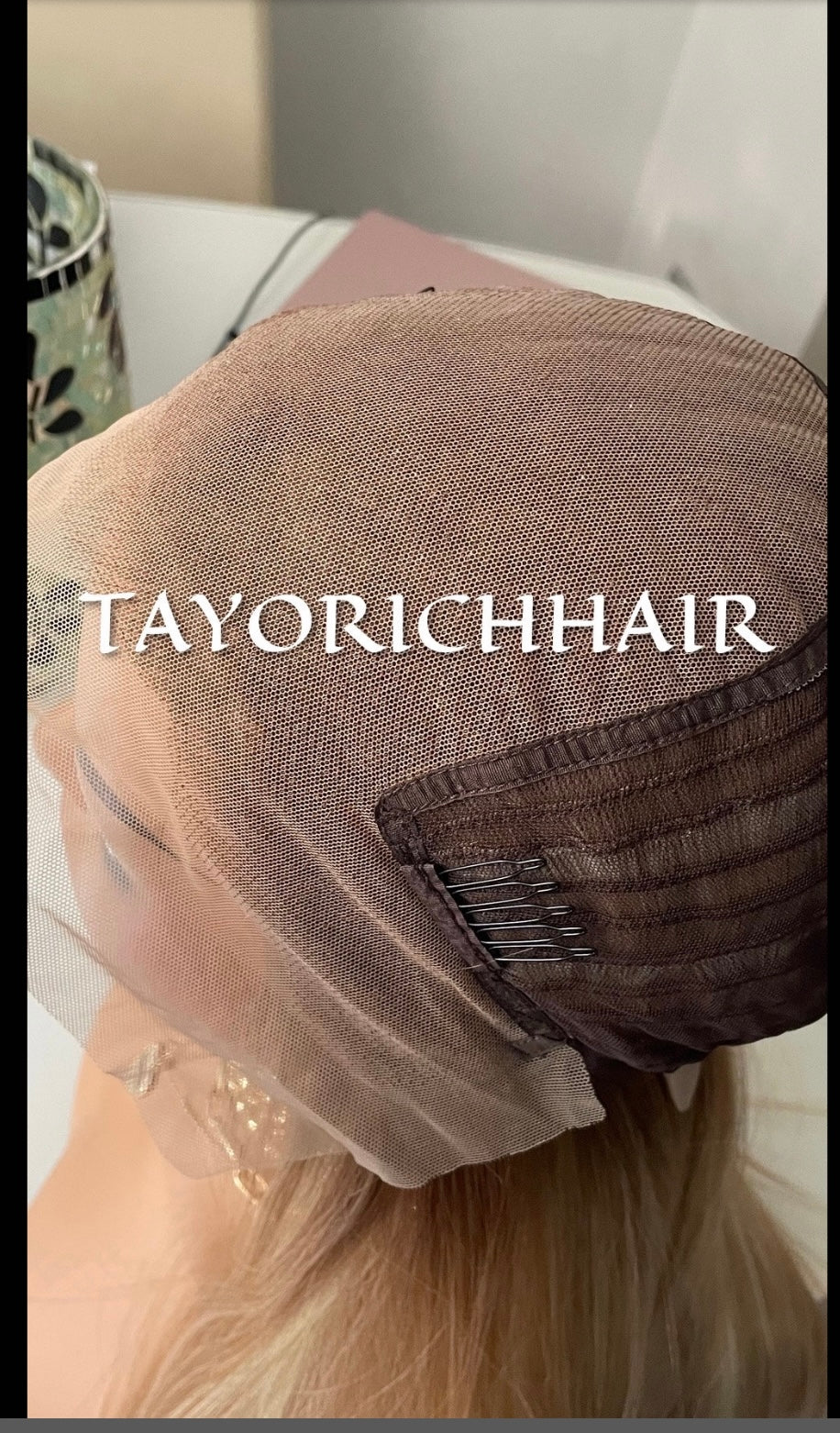 13x6 Mixed Honey Blonde Straight Hair Synthetic Lace Front Wig For Women