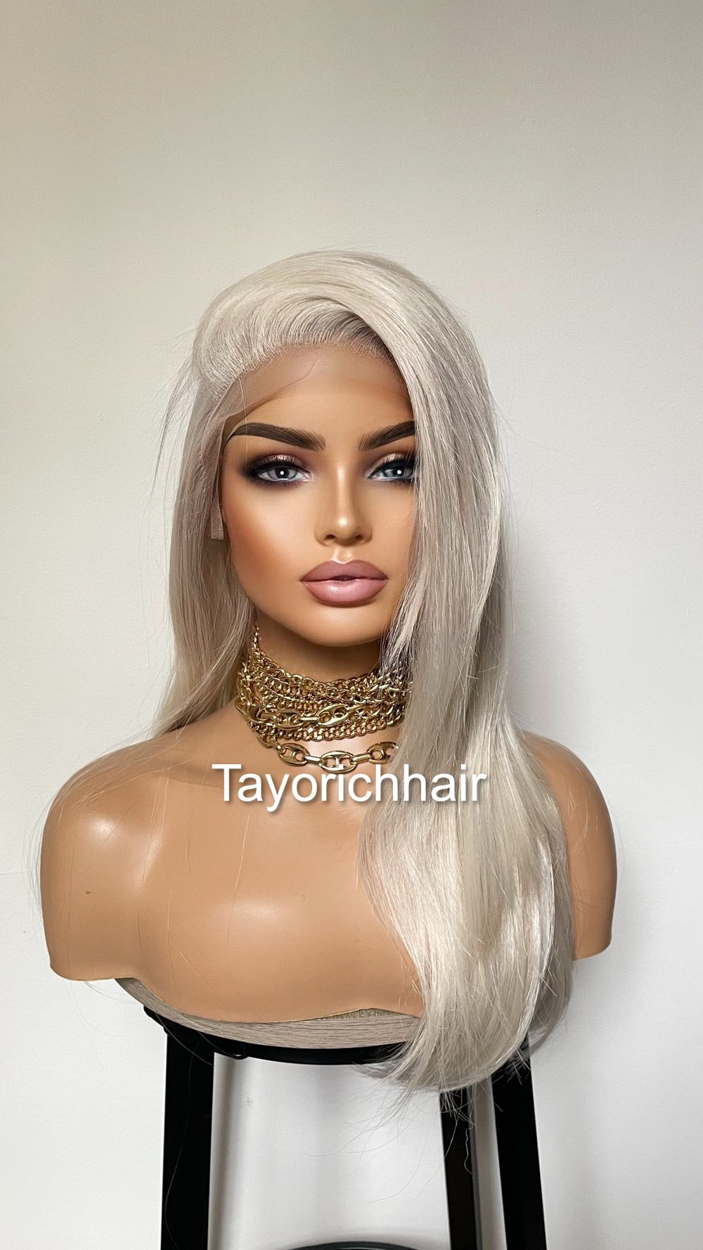 Platinum Blonde Wig With Lowlightsâ˘Heat Safe Synthetic Wigs For Womem