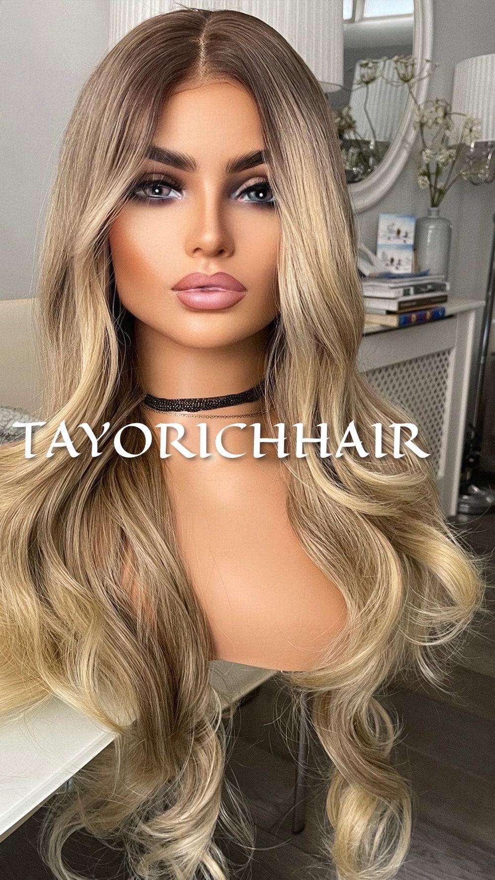 Dark Blonde Lace Wig With Wide Lace Front 13x4 Soft Lace/ Natural Realistic Wig For Women/ Wigs Synthetic Wig