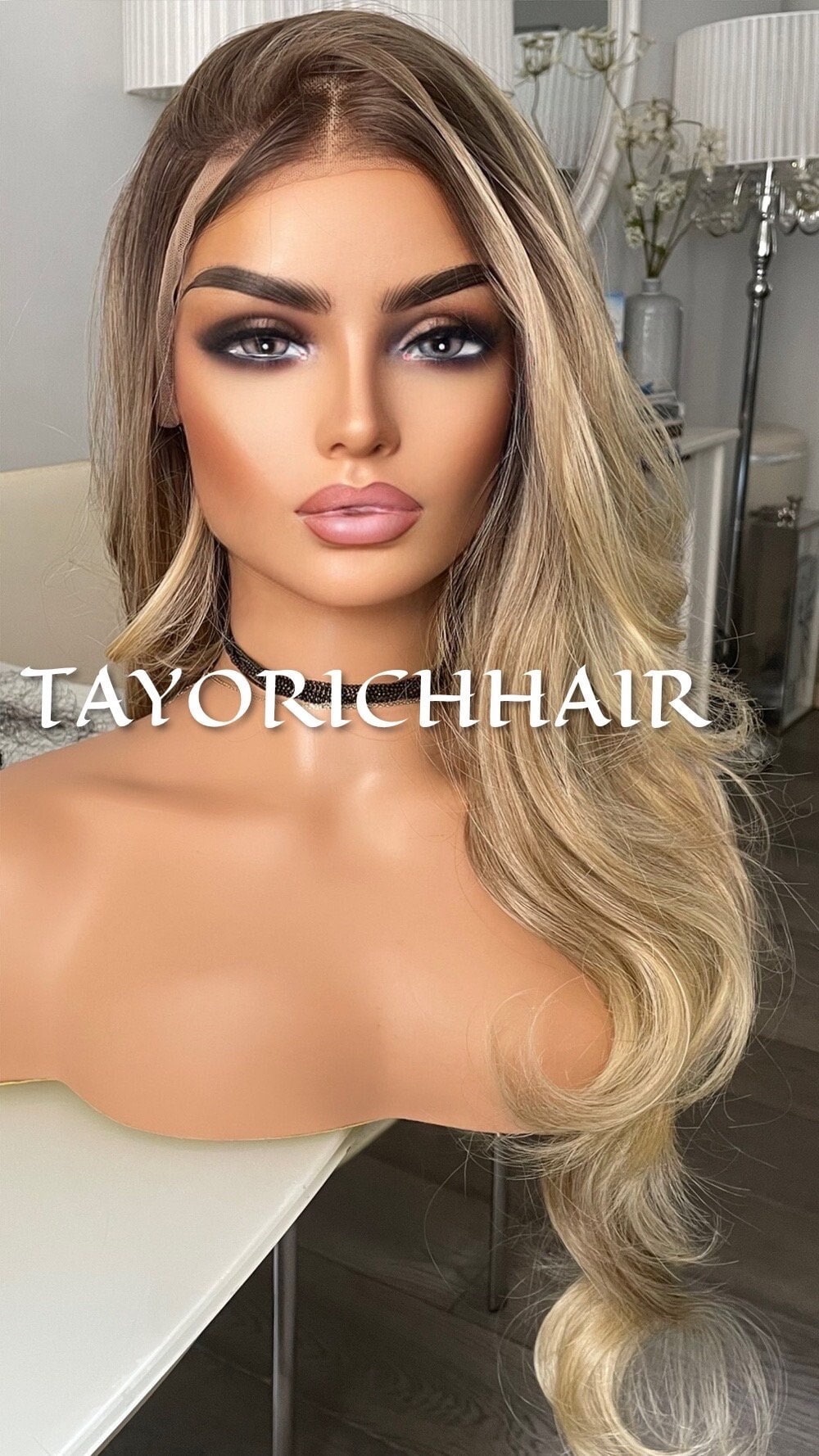 Dark Blonde Lace Wig With Wide Lace Front 13x4 Soft Lace/ Natural Realistic Wig For Women/ Wigs Synthetic Wig