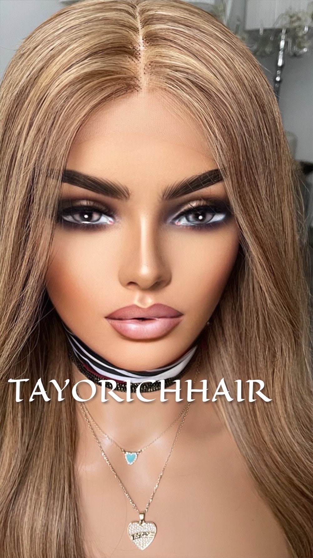 Mixed Ash Blonde Real Hair Lace Front Wig 24 Inches/ 13x6 Lace Front /150 Density/ Natural Realistic Real Hair Wig for Daily Wear