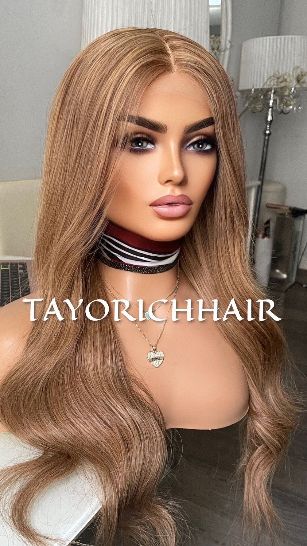 Mixed Ash Blonde Real Hair Lace Front Wig 24 Inches/ 13x6 Lace Front /150 Density/ Natural Realistic Real Hair Wig for Daily Wear