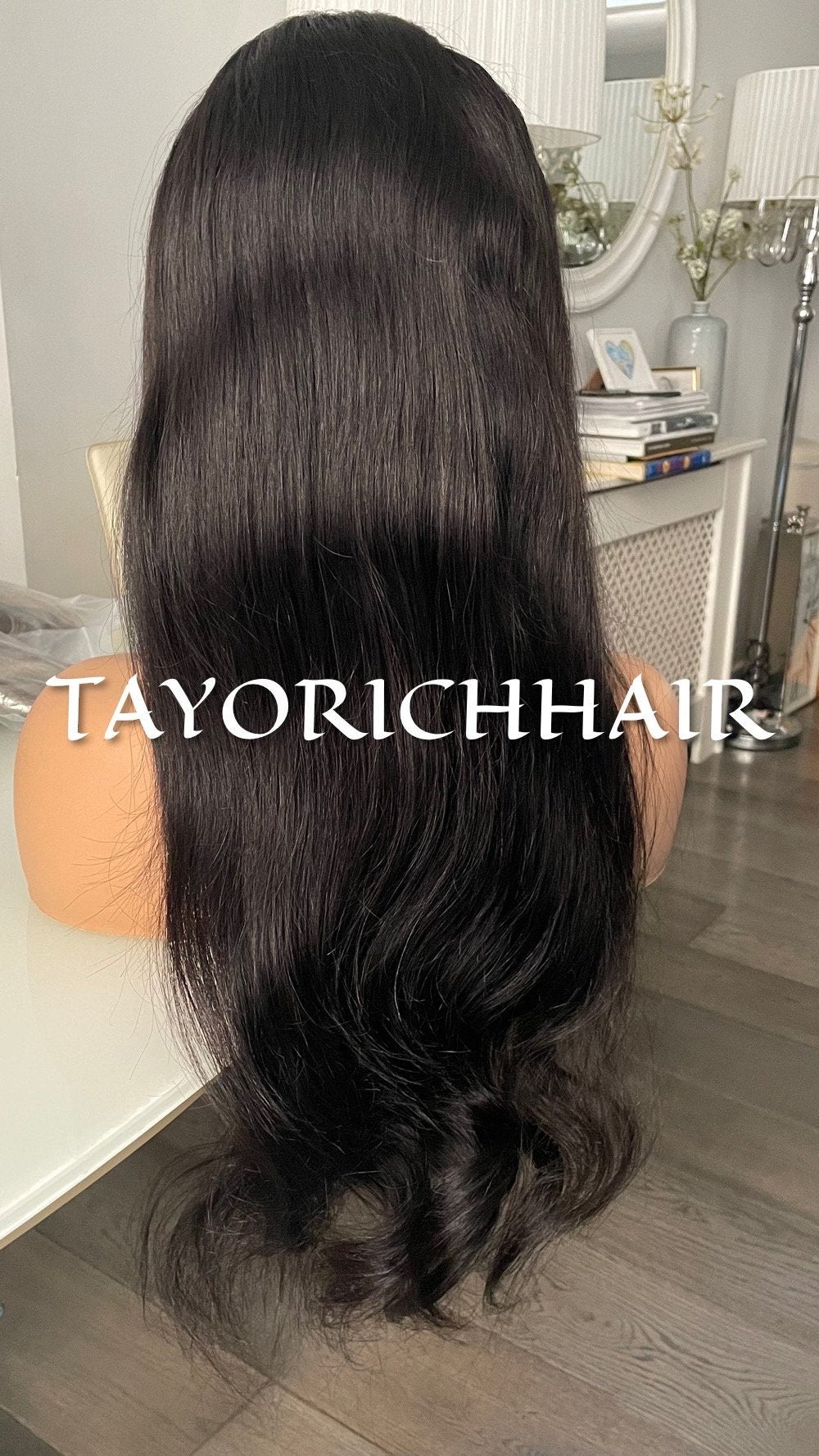 Full Lace Wig•Full Human Hair Lace Wig•Up do Ponytail Human Hair Wig•Full Real Hair Wig•HD Lace Wig•22 Inches Human Hair Wig•Low Density Wig