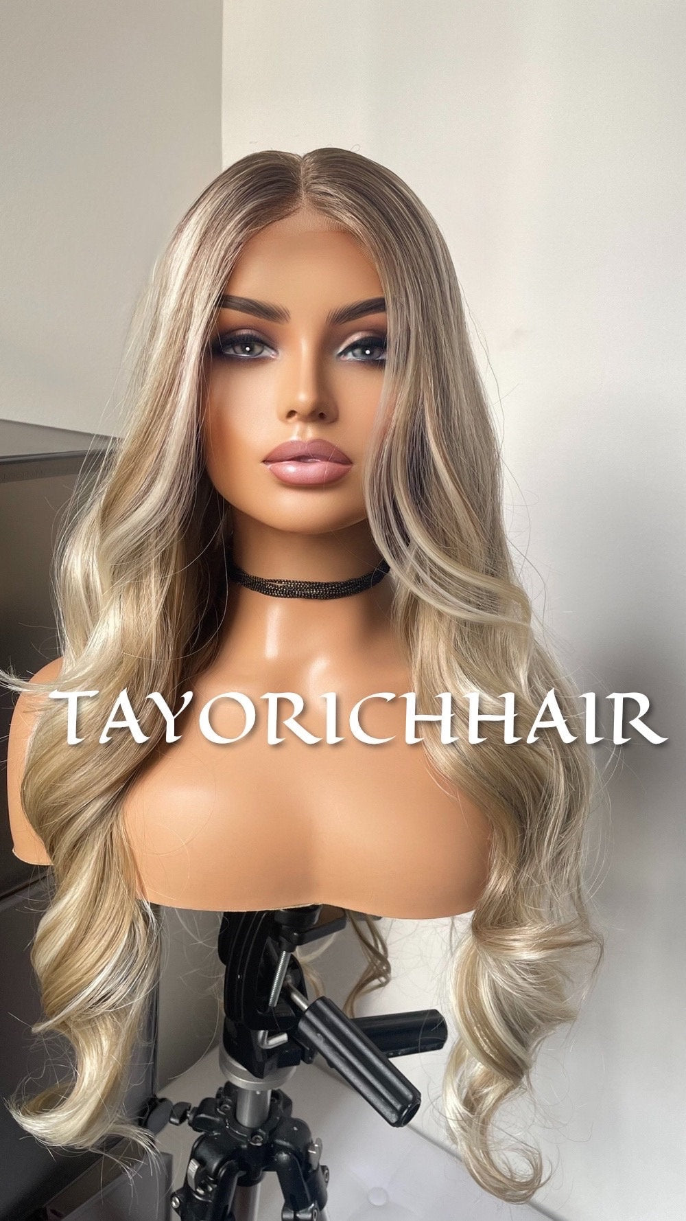 Mixed Blonde Synthetic Lace Front Wig