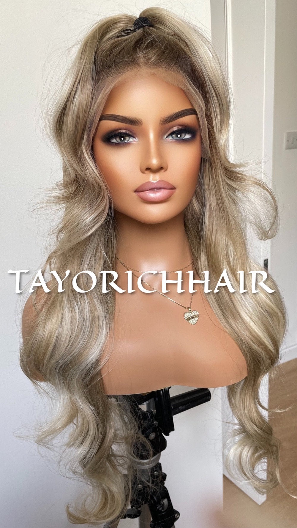 Mixed Blonde Synthetic Lace Front Wig