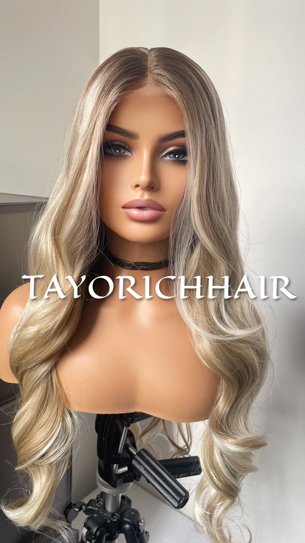Mixed Blonde Synthetic Lace Front Wig