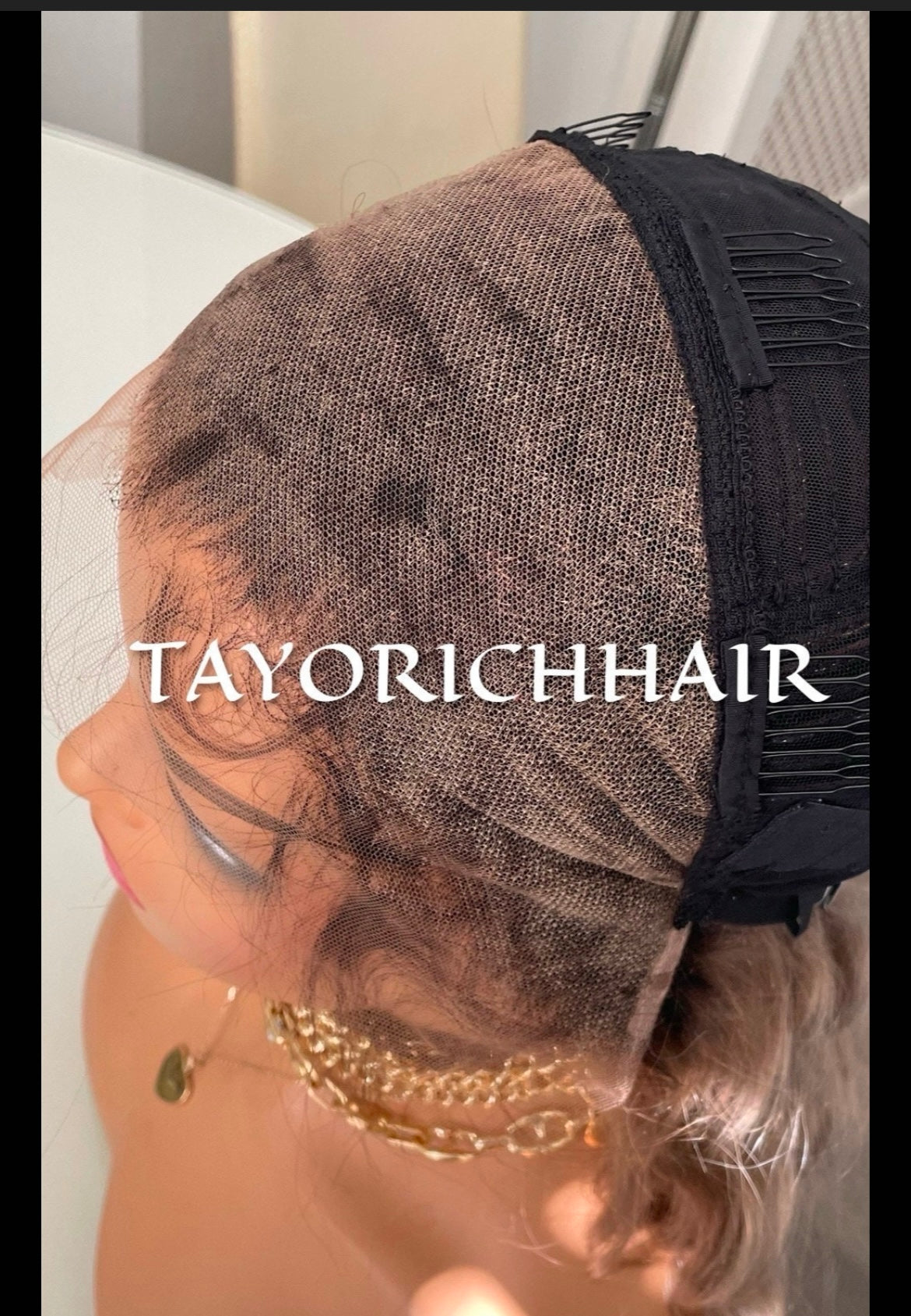 Dark Ash Blonde Short Real Hair With Dark Roots/ 13x4 HD Lace Front Wavy Real Hair Wig/ Small Cap/ Real Hair Wig/Daily Wear Wig For Women