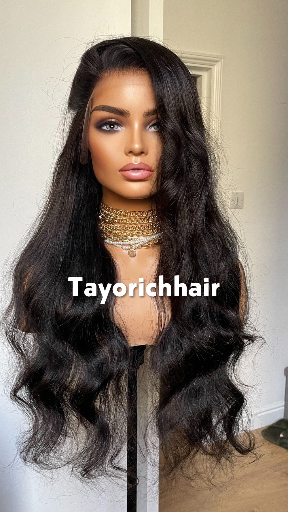 Black Human Hair Lace Wig; Bleached Knots, Small Cap, HD Lace