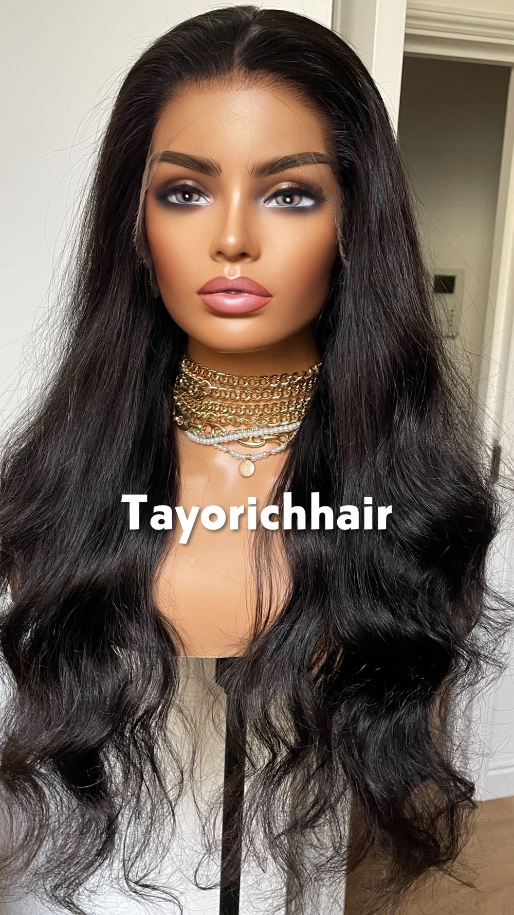 Black Human Hair Lace Wig; Bleached Knots, Small Cap, HD Lace