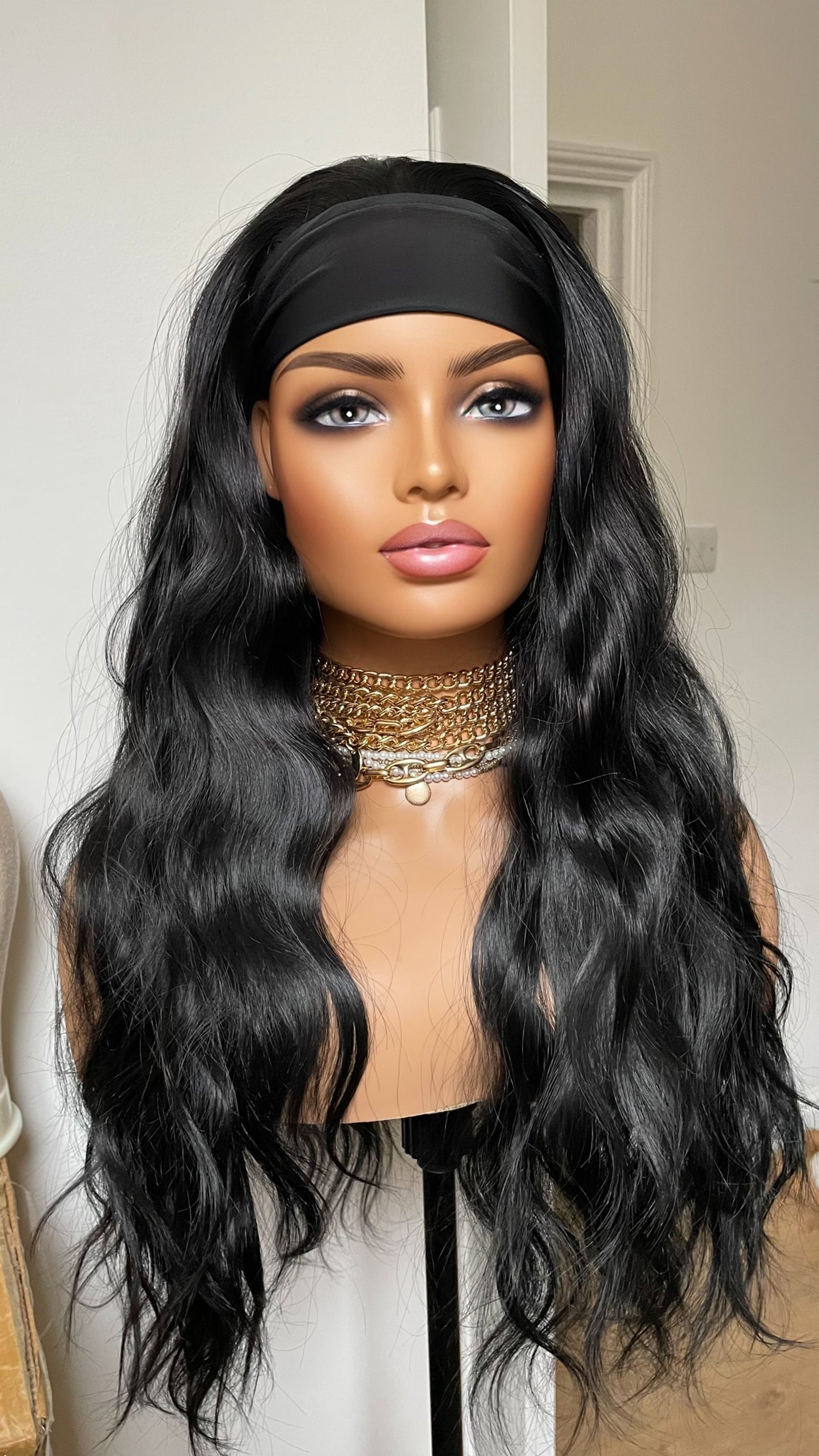 Black Ponytail Synthetic Wig/ No Lace Wig/ Easy To Wear Beginner Friendly Wig/ Sports Exercise Running Wig/ Black Wig For Workout
