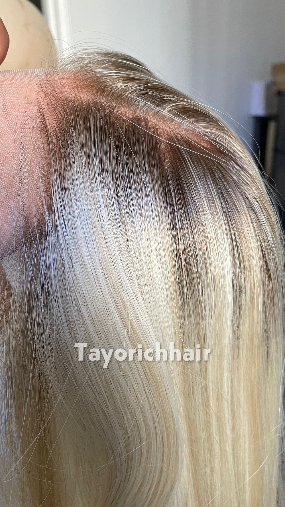 Mixed Light Blonde Heat Safe Synthetic Lace Front Wig | Layered 10” Front 20” Back | Low Density Natural Wig | Tayorichhair