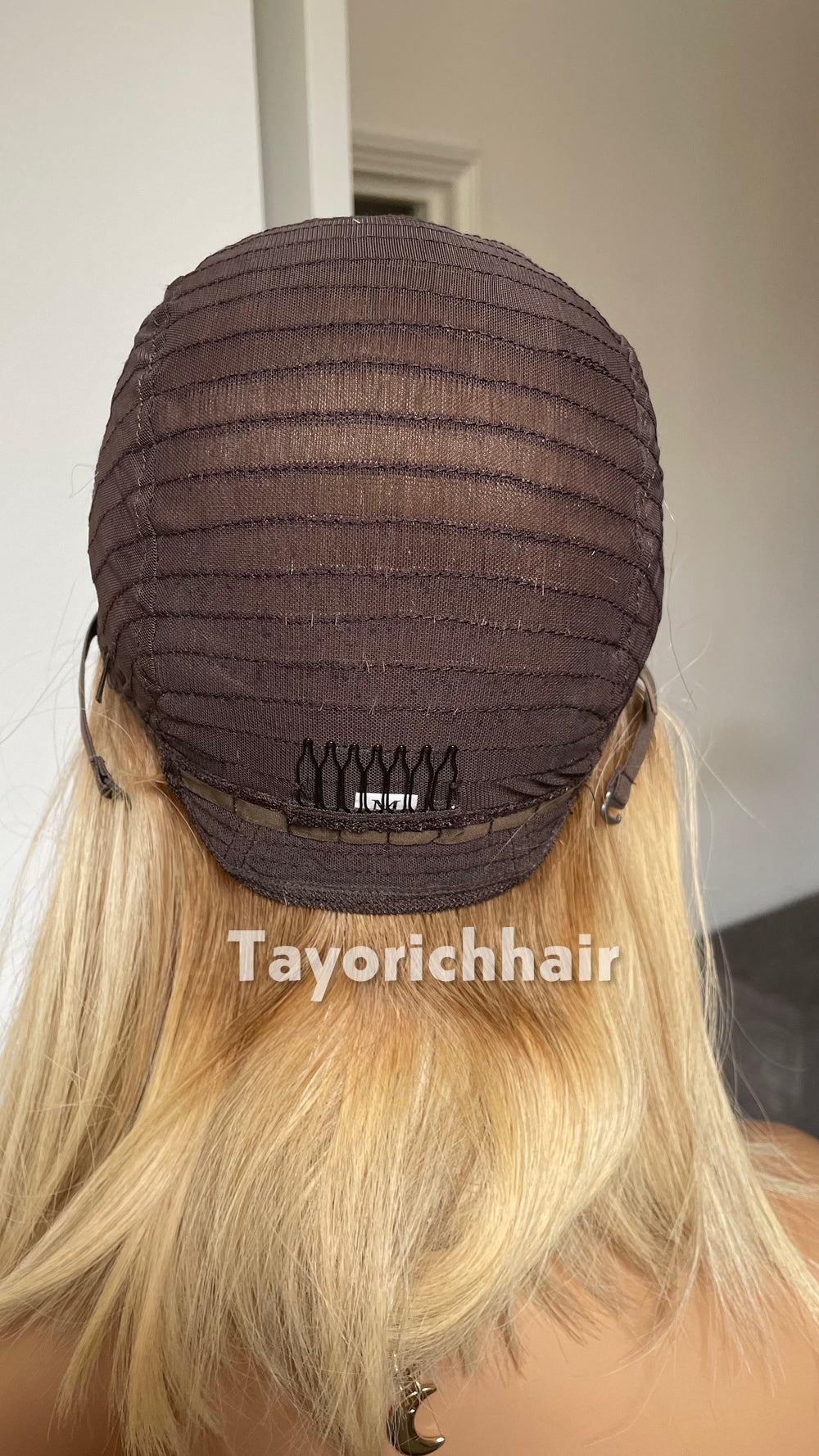 Glueless 12 Inch Blonde Bob Human Hair Wig - 150% Density, Silk Top European Virgin Hair