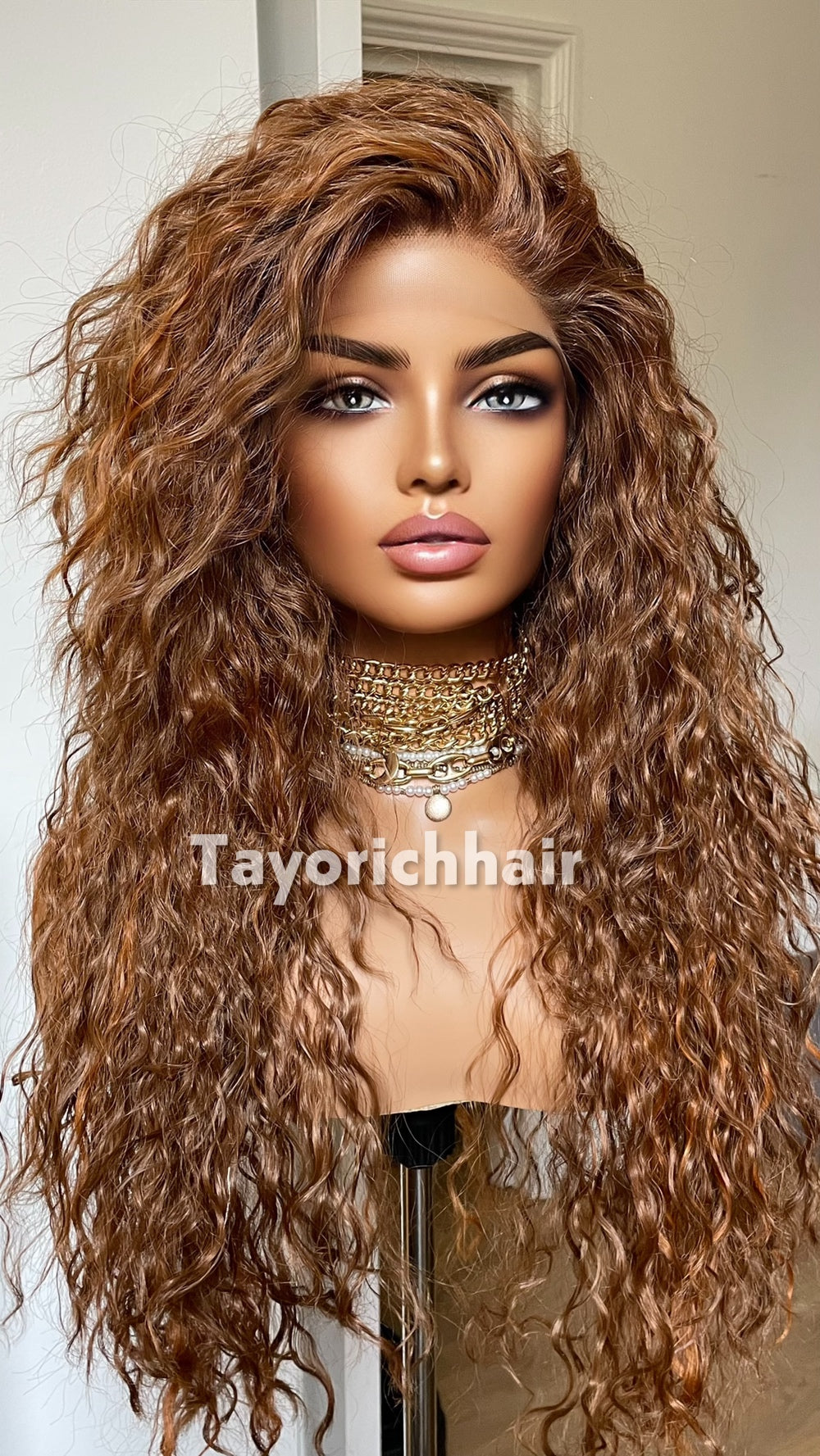 Auburn Ginger Curly Wig | 20” Lightweight Lace Front