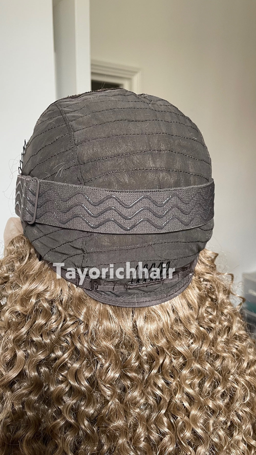 TayoRichHair | 24" Natural Ash Blonde Deep Spiral Curl Lace Front Wig (13x6 Lace)