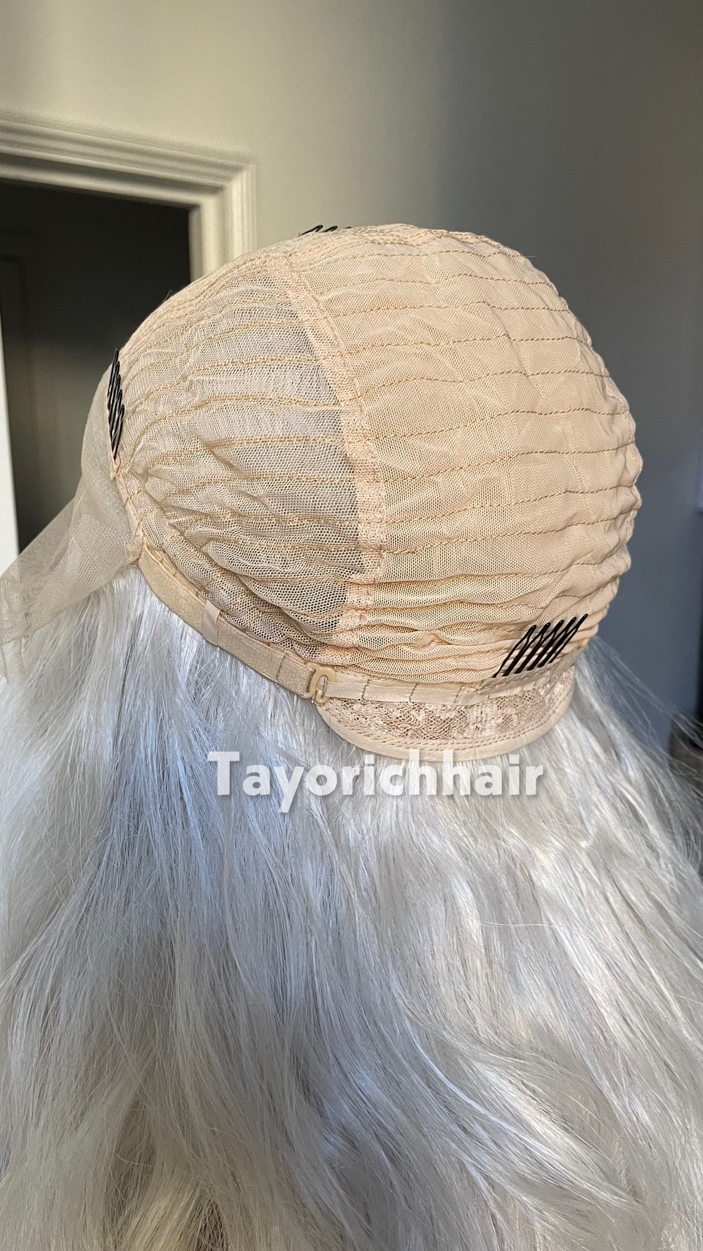 Tayorichhair Icy Platinum Blonde Loose Curls Wig – 24" Heat Safe Synthetic