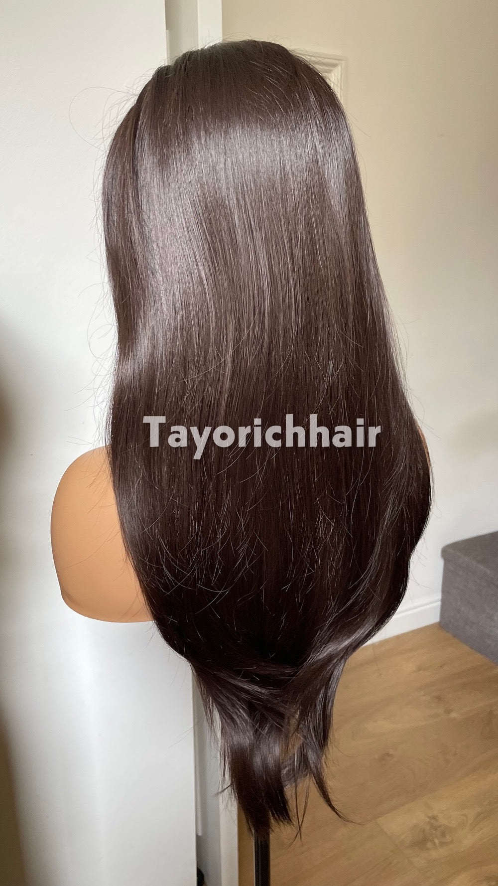 Long Straight Dark Brown Synthetic Wig: Free Part 20 Inch Synthetic, Spring Summer Wigs Collection