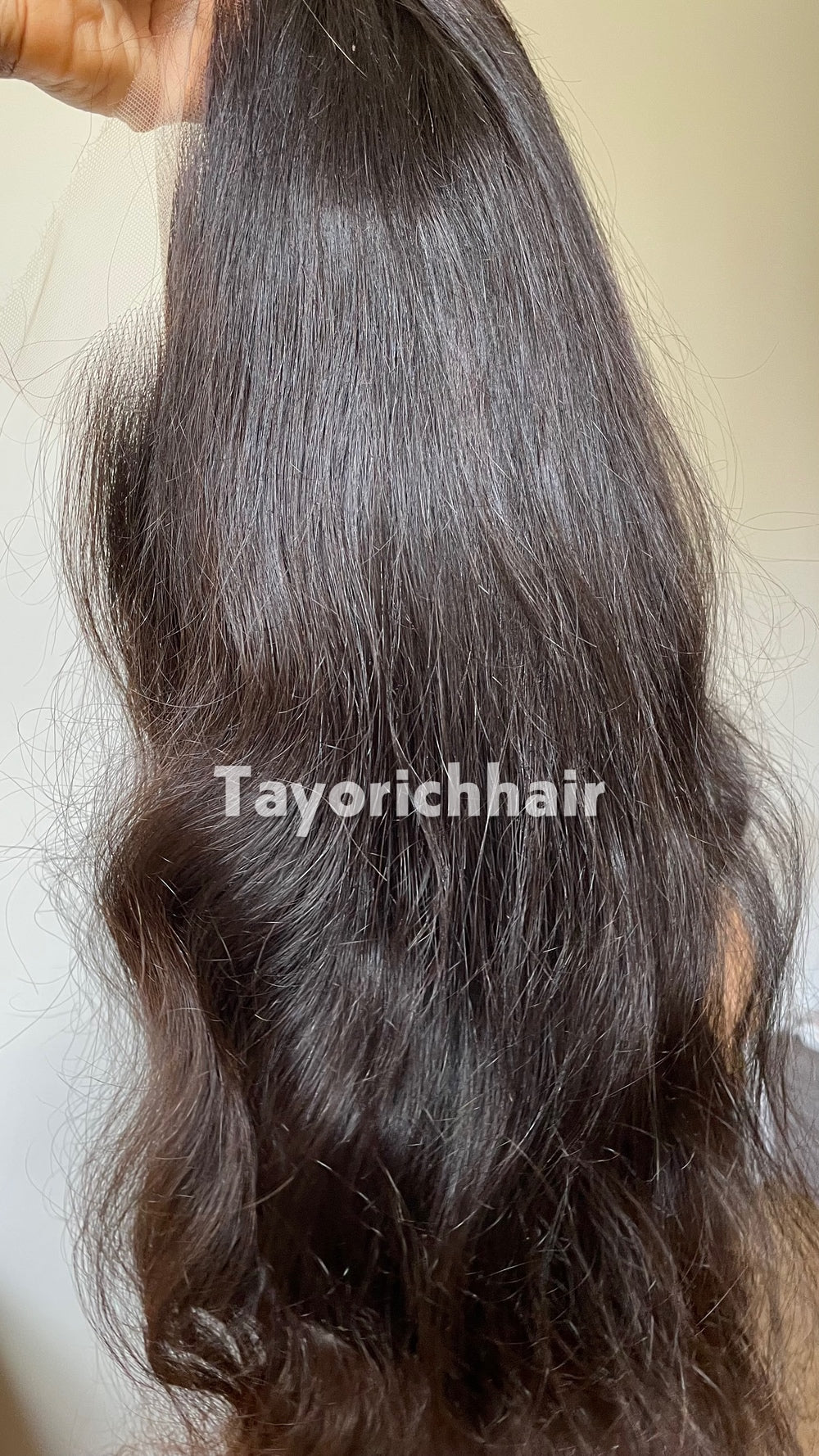Ombre Black to Brown Human Hair Lace Front Wig | 24” Wavy HD Lace Wig | 13x4 Glueless Wig | 100% Human Hair | Tayorichhair