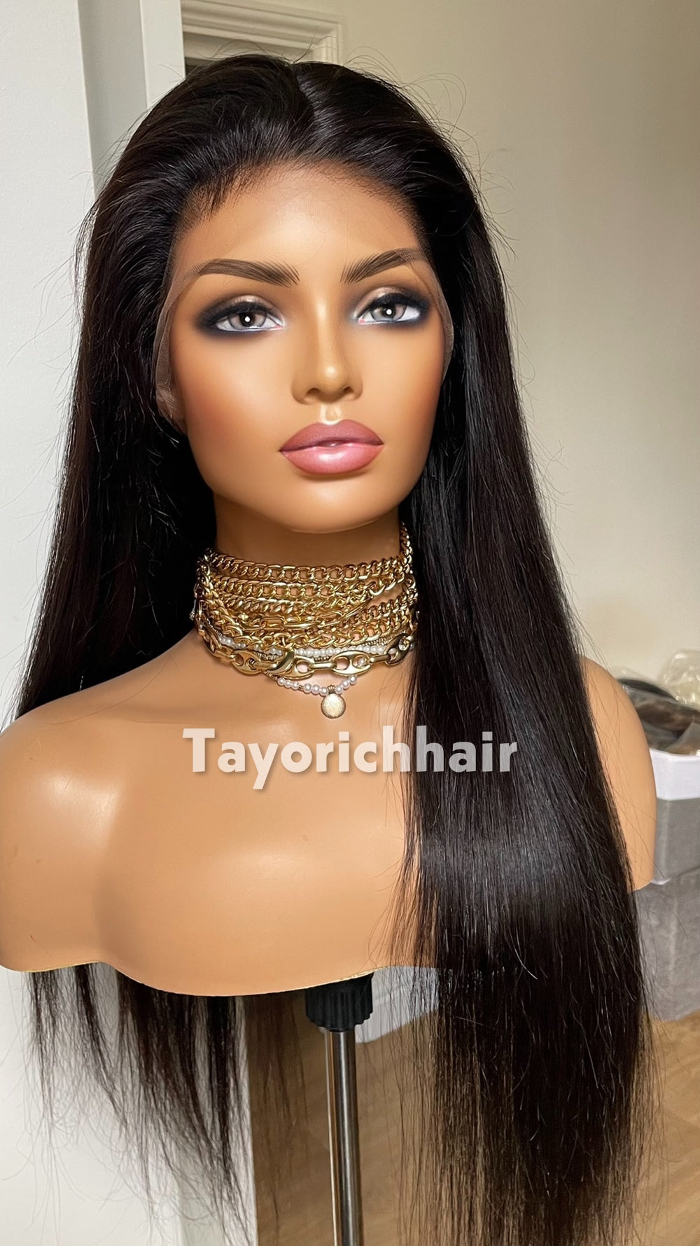 Full Lace Wig•Full Human Hair Lace Wig•Up do Ponytail Human Hair Wig•Full Real Hair Wig•HD Lace Wig•22 Inches Human Hair Wig•Low Density Wig