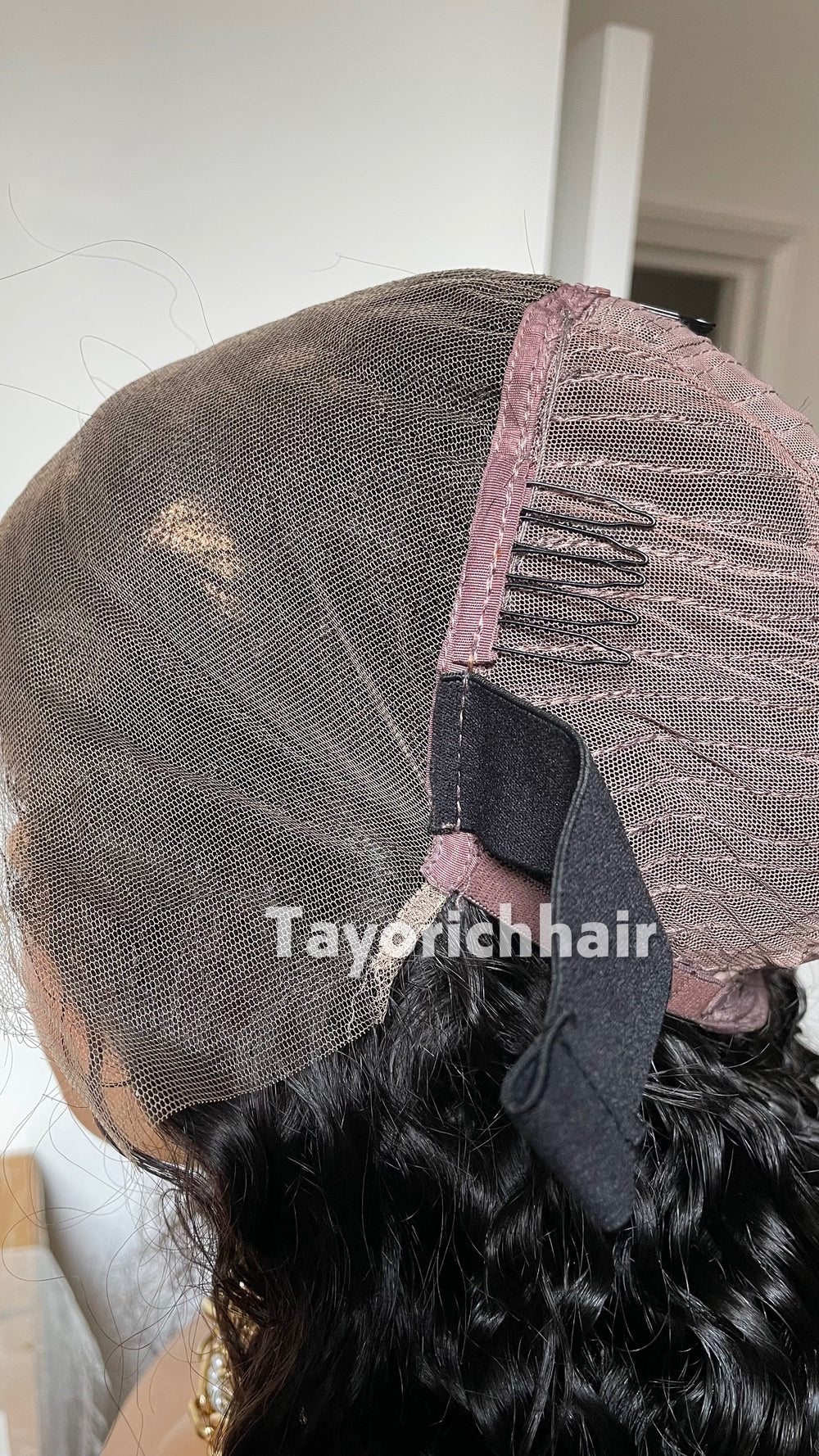 24" Wet and Wavy Curls HD Lace Human Hair Wig - 180% Density 1B Natural Black | Medical & Beauty