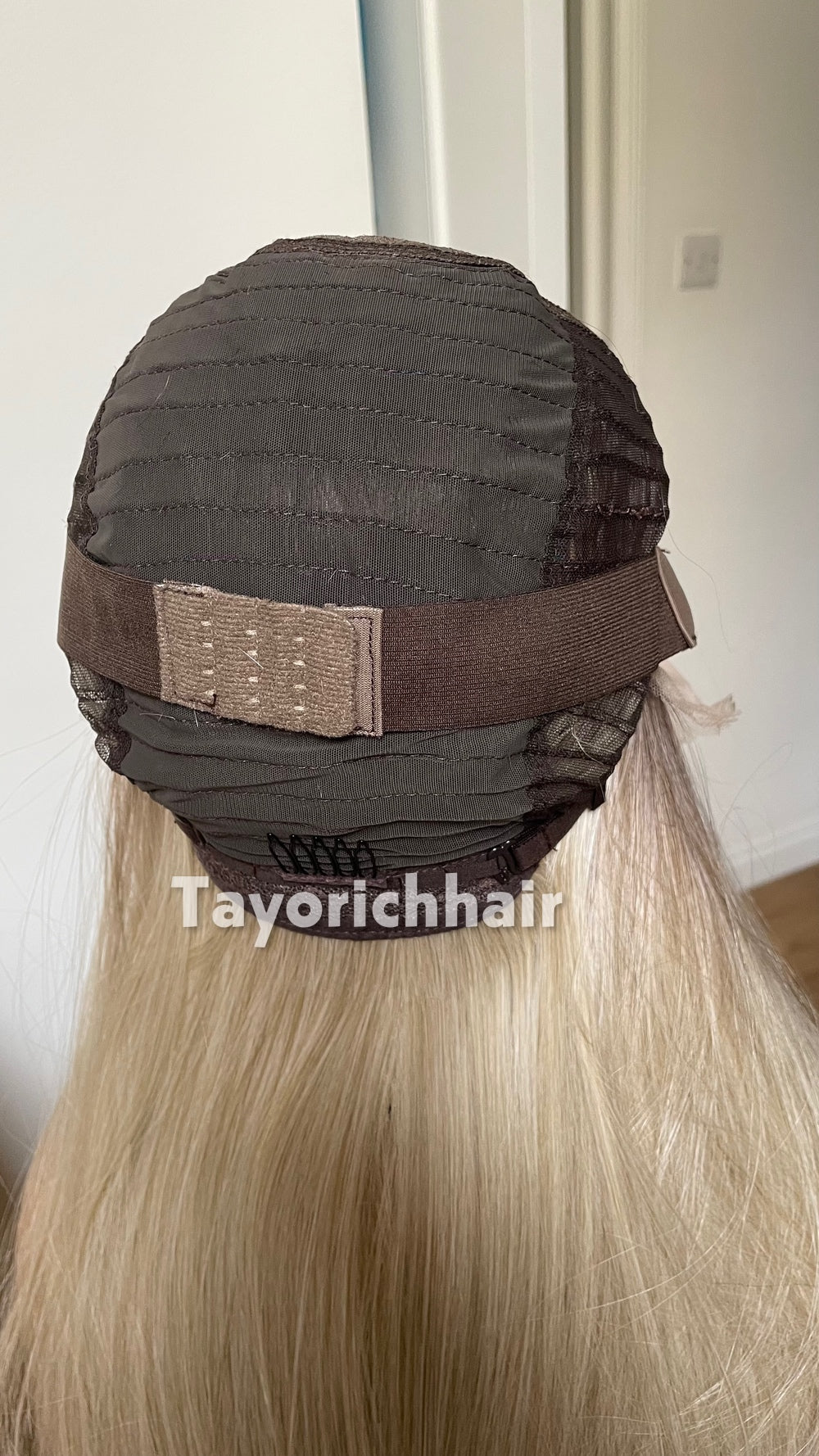 Ombre Glueless Blonde Wig; Long Straight Hair