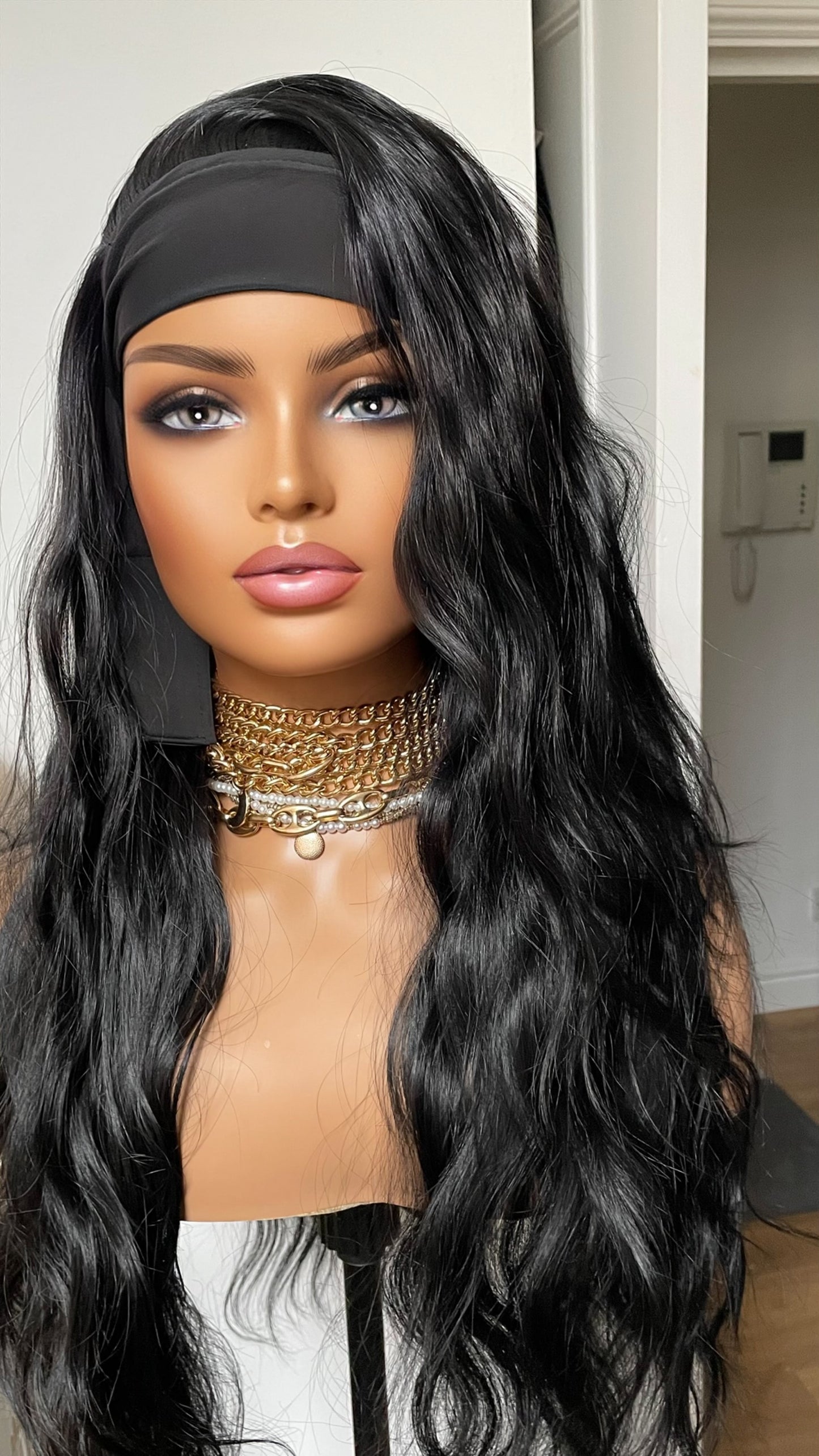 Black Ponytail Synthetic Wig/ No Lace Wig/ Easy To Wear Beginner Friendly Wig/ Sports Exercise Running Wig/ Black Wig For Workout