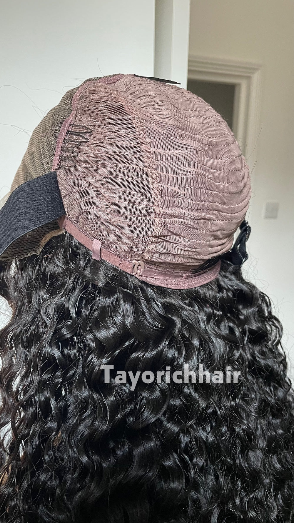 TayoRichHair 13x6 HD Lace Front Exotic Deep Curl Wig – 100% Soft Human Hair (24 Inch, 180% Density, Color 1B, Small/Medium Cap, Firm Hold Glueless Fit)