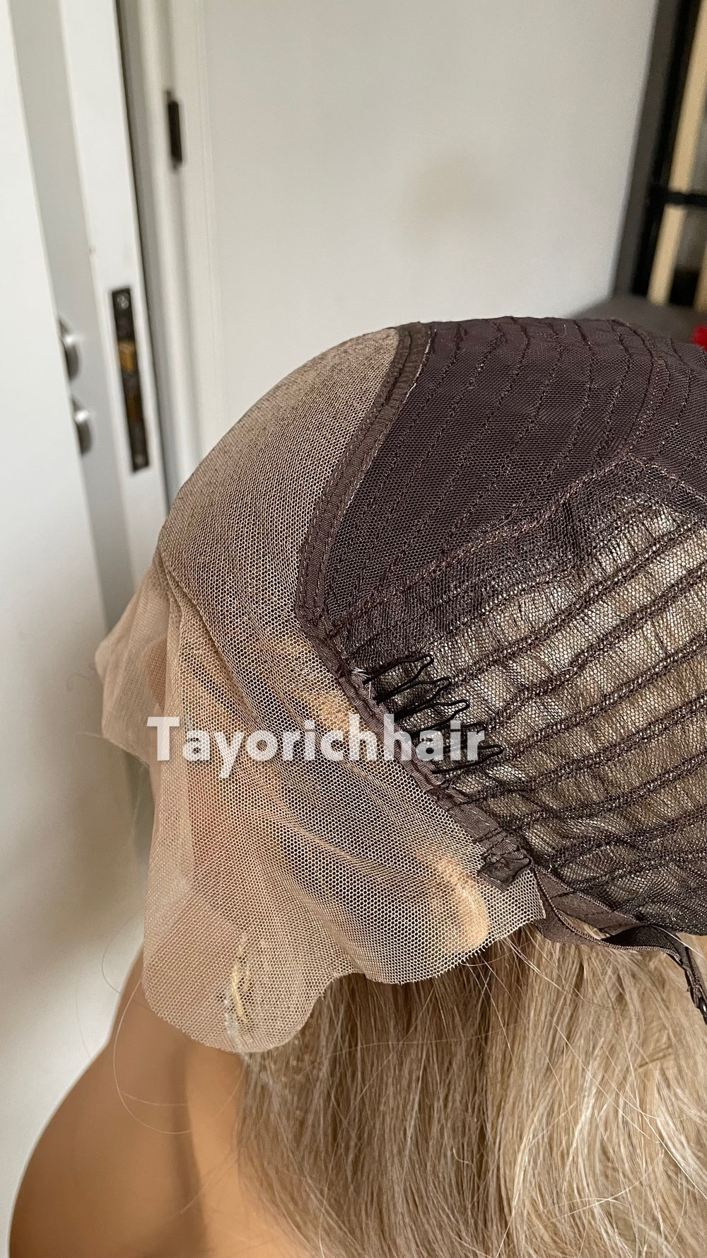 Dark Ash Blonde Wig With Highlights; Heat Safe Synthetic