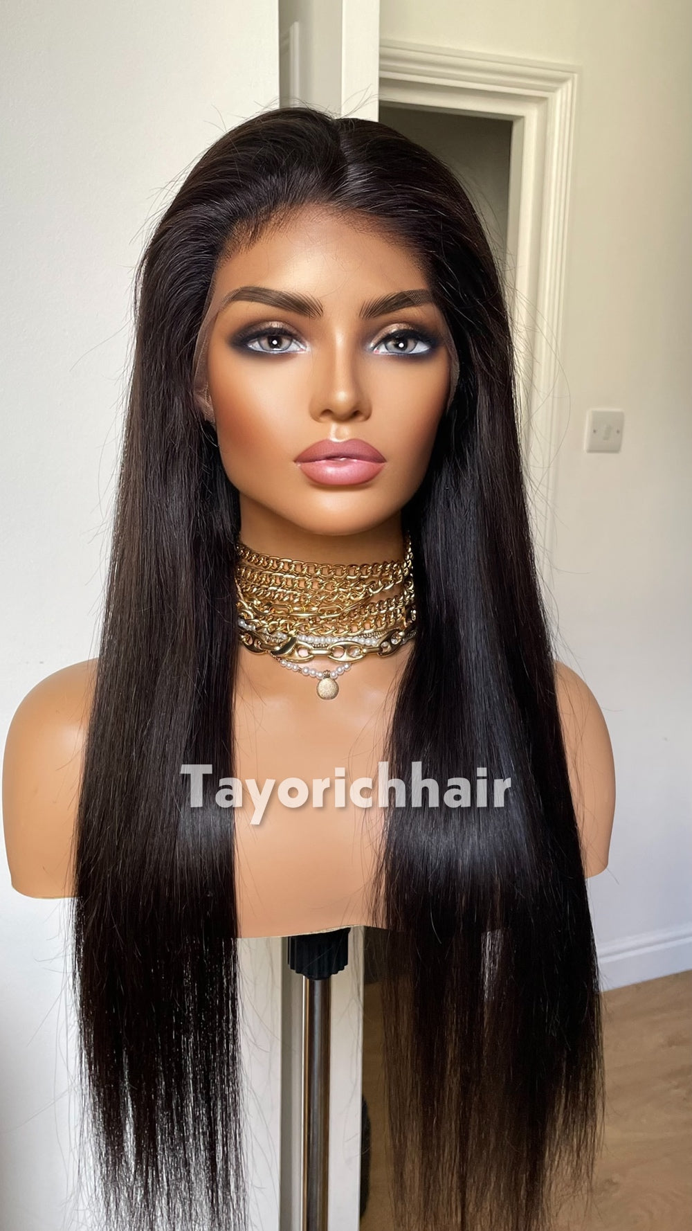 Full Lace Wig•Full Human Hair Lace Wig•Up do Ponytail Human Hair Wig•Full Real Hair Wig•HD Lace Wig•22 Inches Human Hair Wig•Low Density Wig