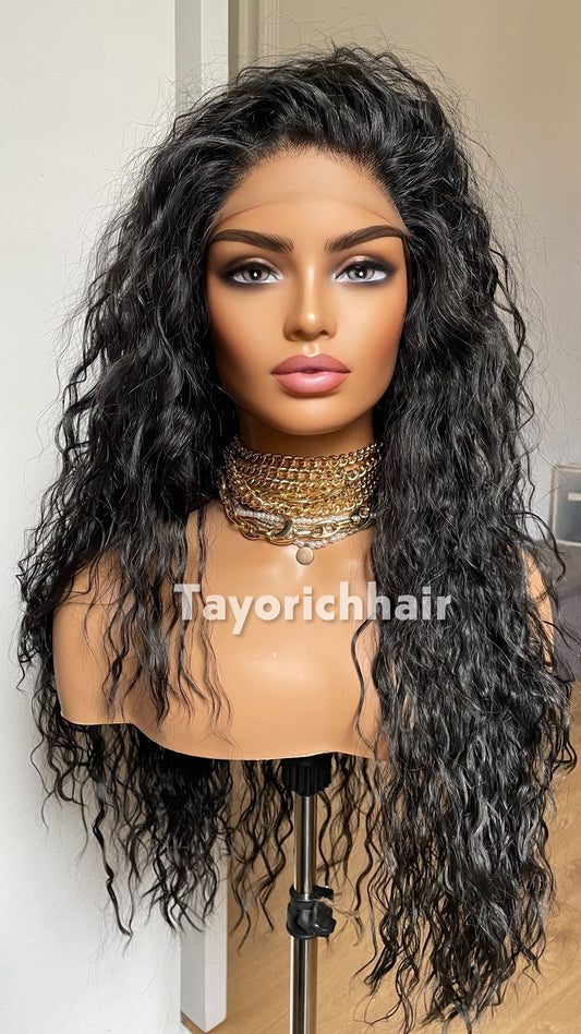 Black 20” Lightweight Curly Wig | 13x3 Free-Part Lace