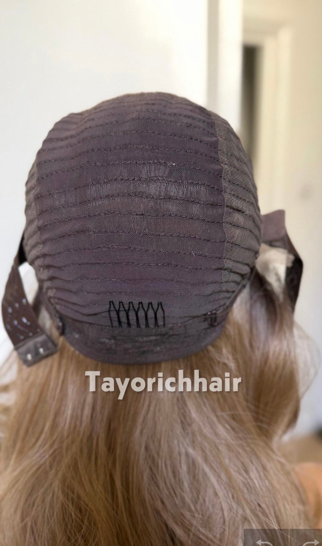 Mushroom Blonde Synthetic Lace Front Wig | 14 Inch Wavy Synthetic