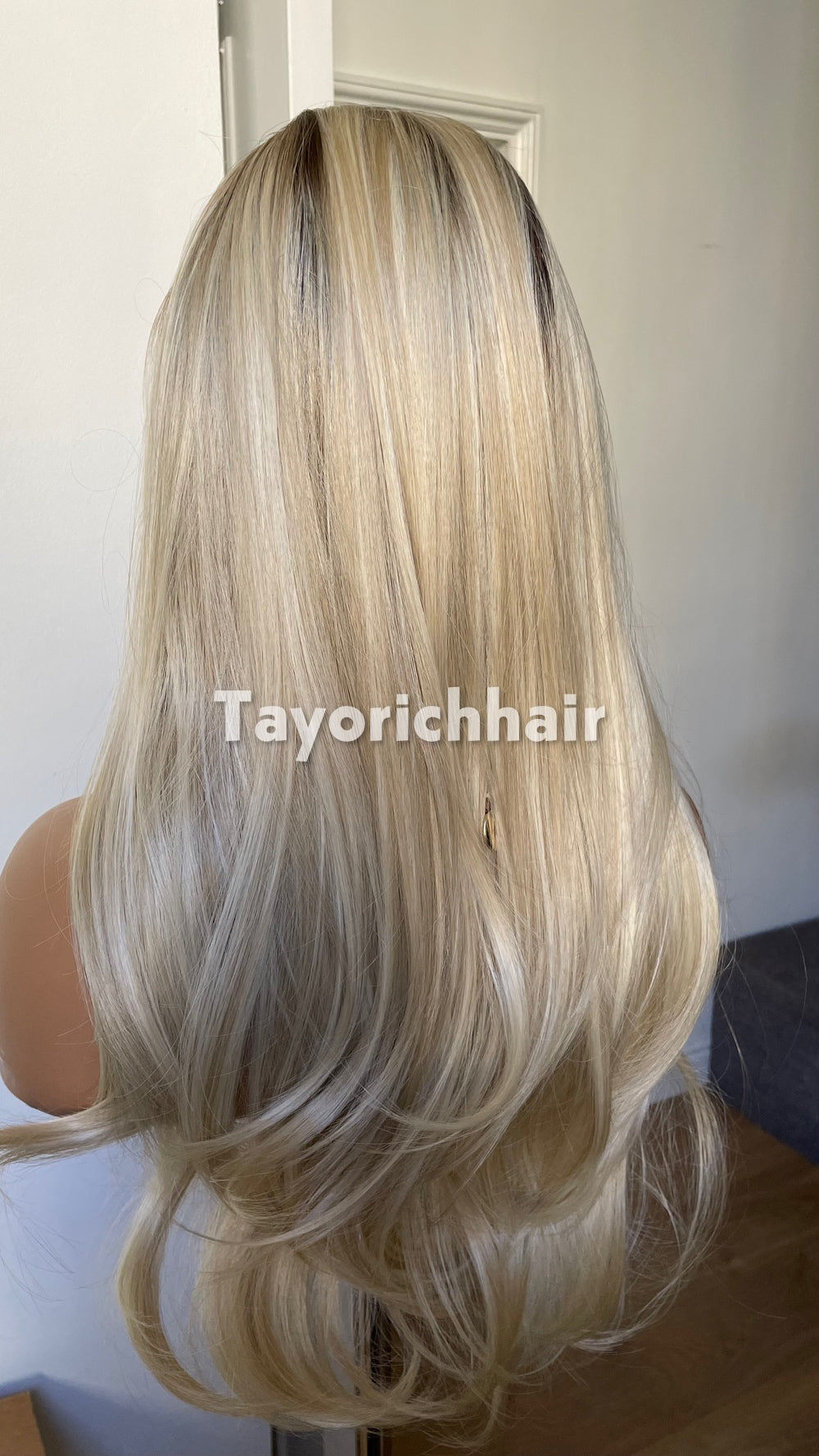 Mixed Light Blonde Heat Safe Synthetic Lace Front Wig | Layered 10” Front 20” Back | Low Density Natural Wig | Tayorichhair