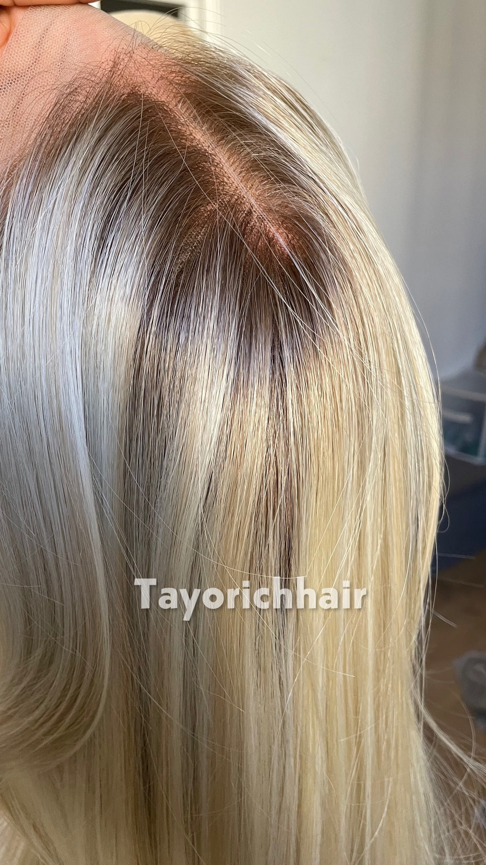 Mixed Light Blonde Heat Safe Synthetic Lace Front Wig | Layered 10” Front 20” Back | Low Density Natural Wig | Tayorichhair