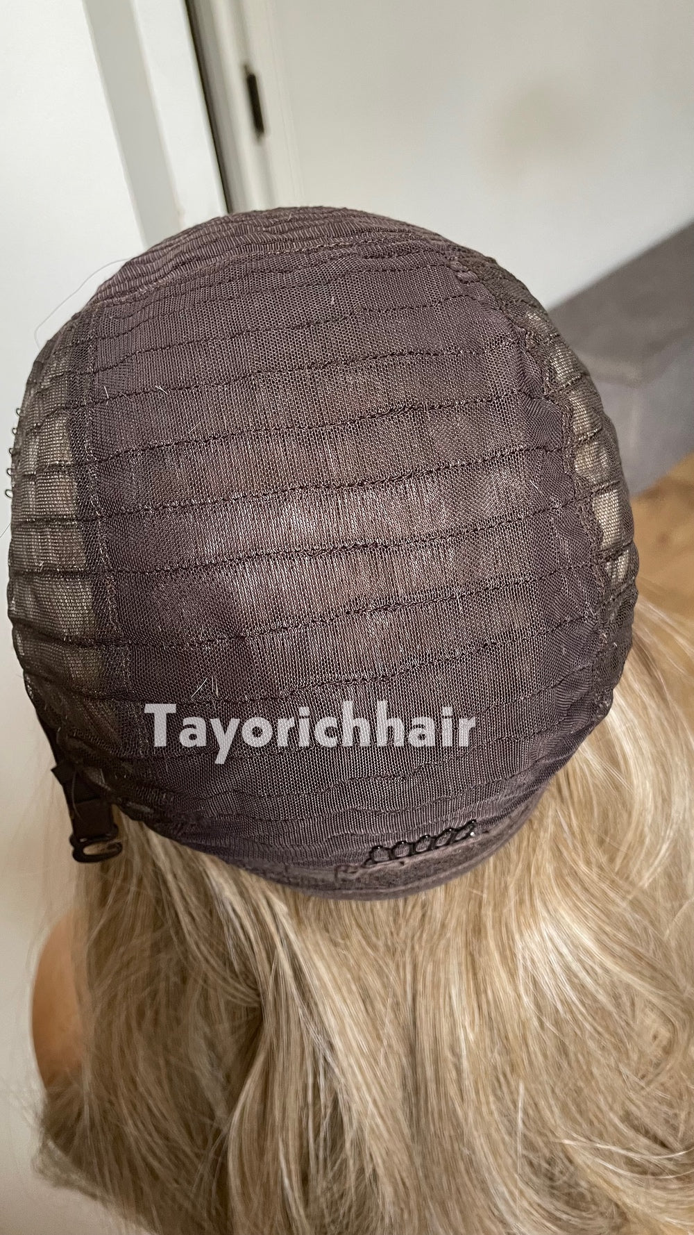 Dark Ash Blonde Wig With Highlights; Heat Safe Synthetic